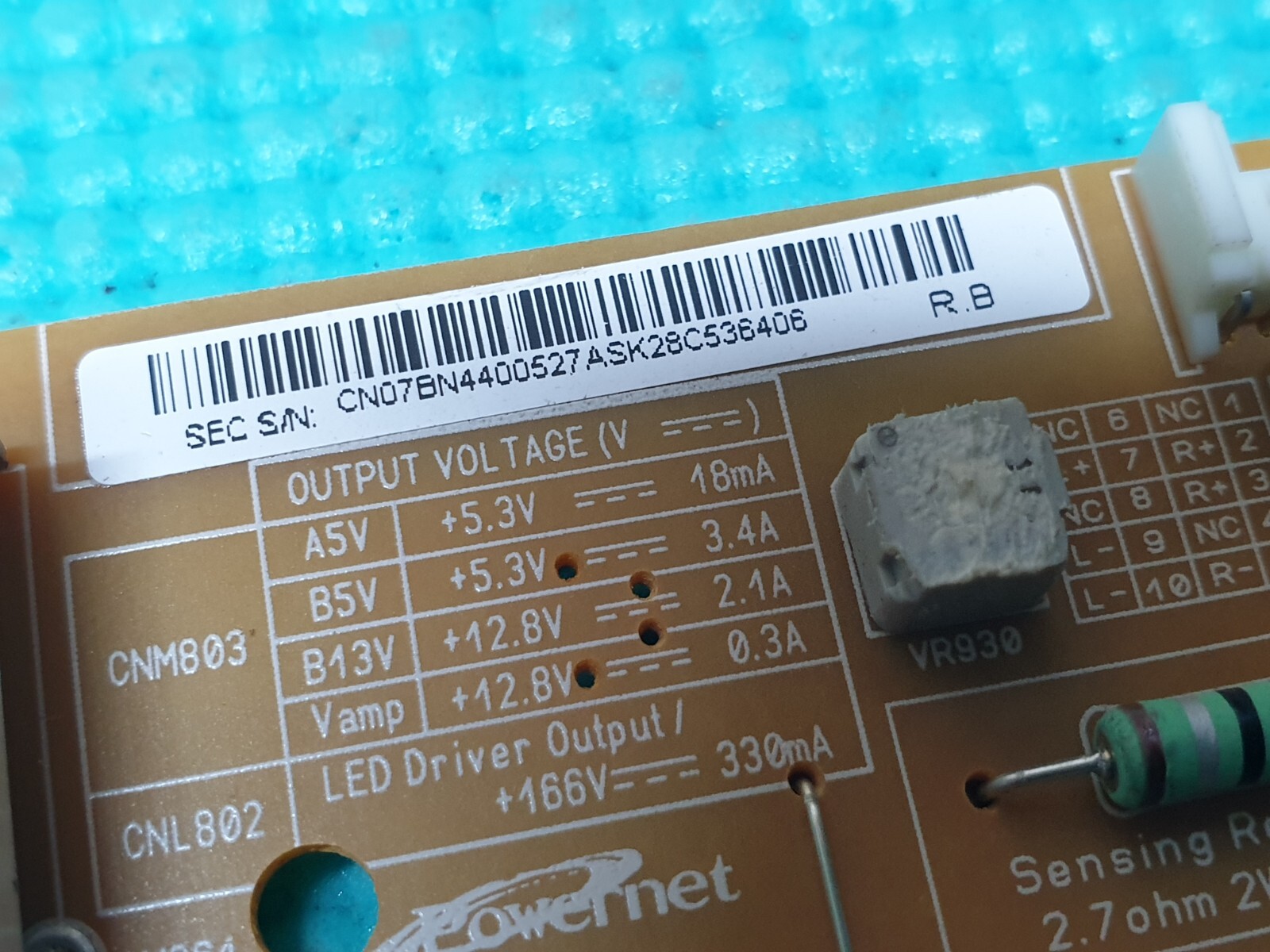 POWER SUPPLY BOARD PSU FOR SAMSUNG UE37ES5500K 37" LED TV BN44-00527A - Image 3