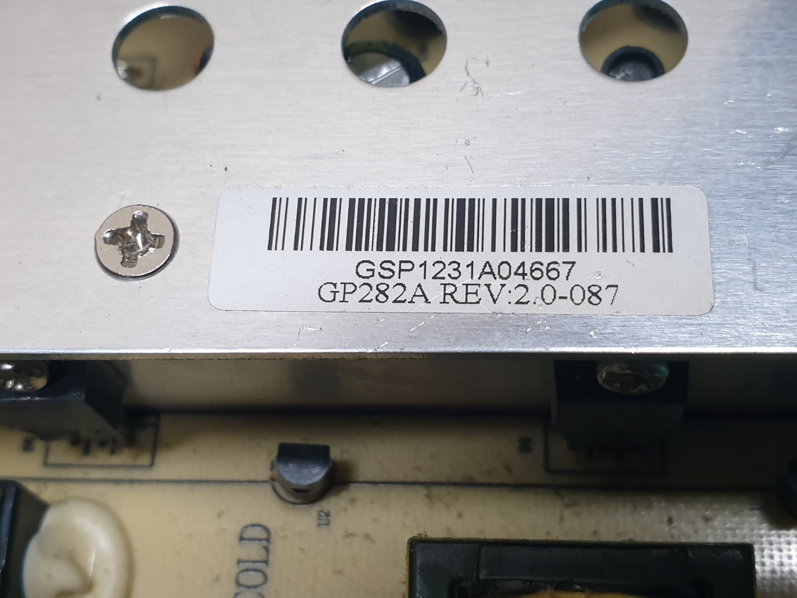 POWER SUPPLY PSU TECHNIKA 46/57G LCD46-270 TV GO282-27014240A GP282A REV:2.0 - Image 4