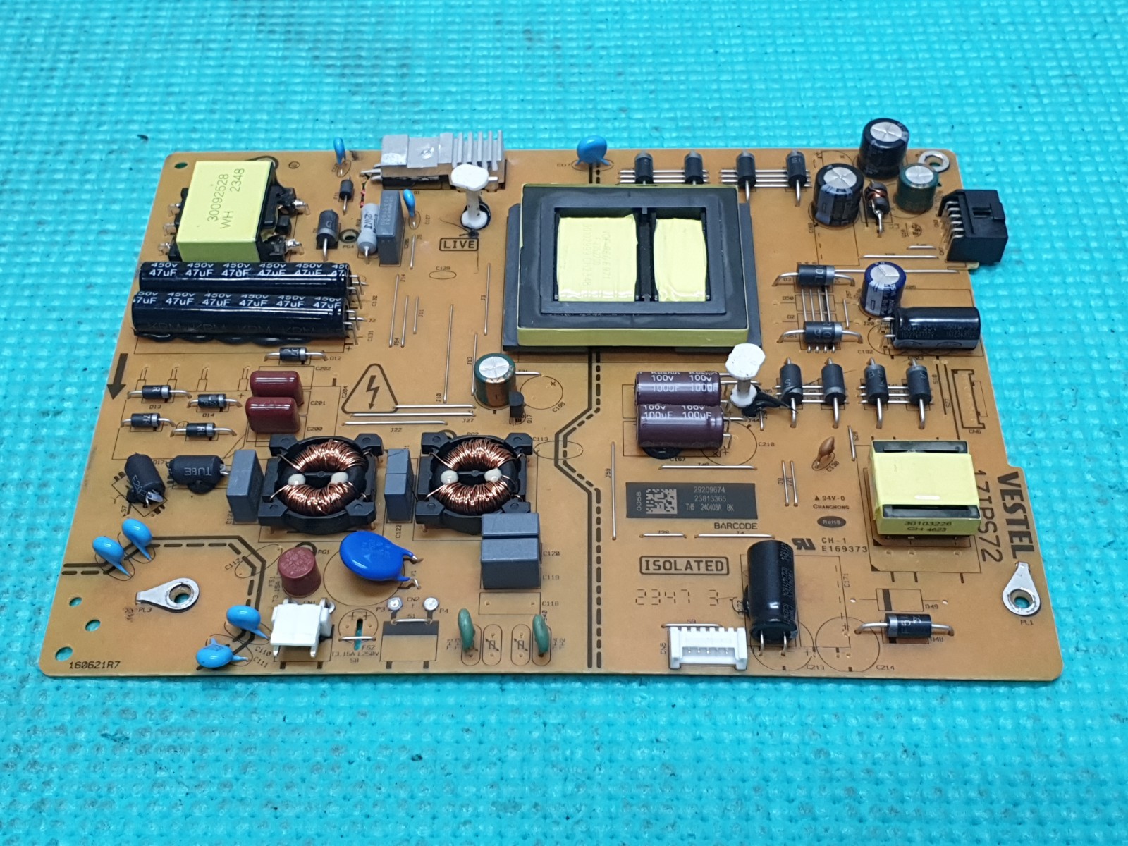 POWER SUPPLY PSU FOR TOSHIBA 55UV2363DB 55" LED TV VESTEL 17IPS72 23813365