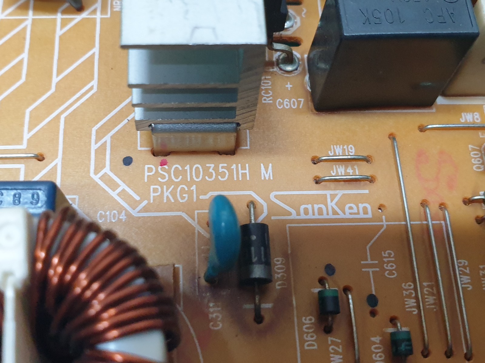 POWER BOARD PSU FOR PANASONIC TX-P50G30B 50" PLASMA TV N0AE6KK00006 PSC10351H M - Image 2