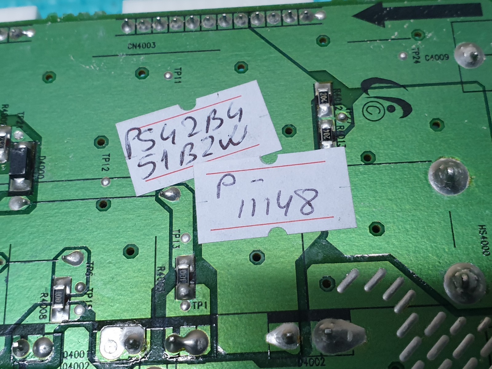 X-MAIN BOARD SAMSUNG PS42B451B2W 42" PLASMA TV LJ41-06613A LJ92-01668A AA1 - Image 4