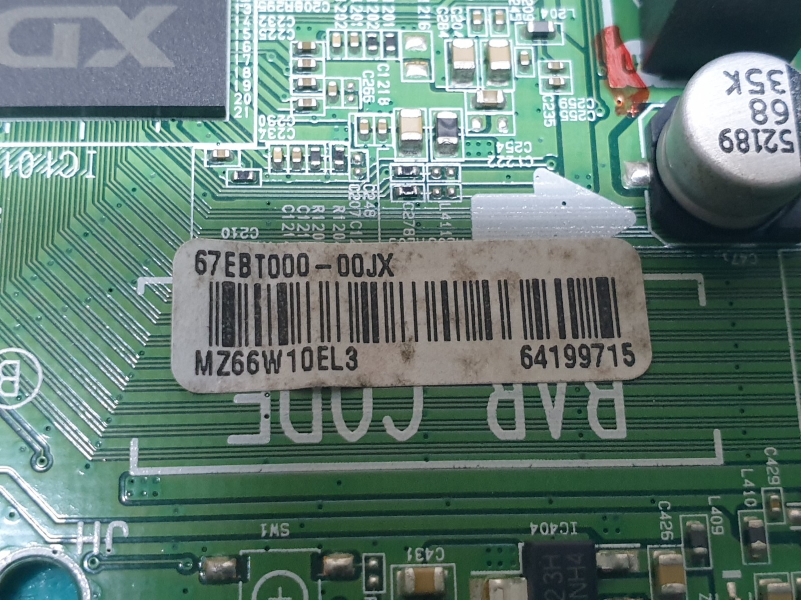 MAIN AV BOARD MB LG 32LH510B LED TV EAX66826106(1.0) EBT64199715 SCREEN:HV320WHB - Image 3