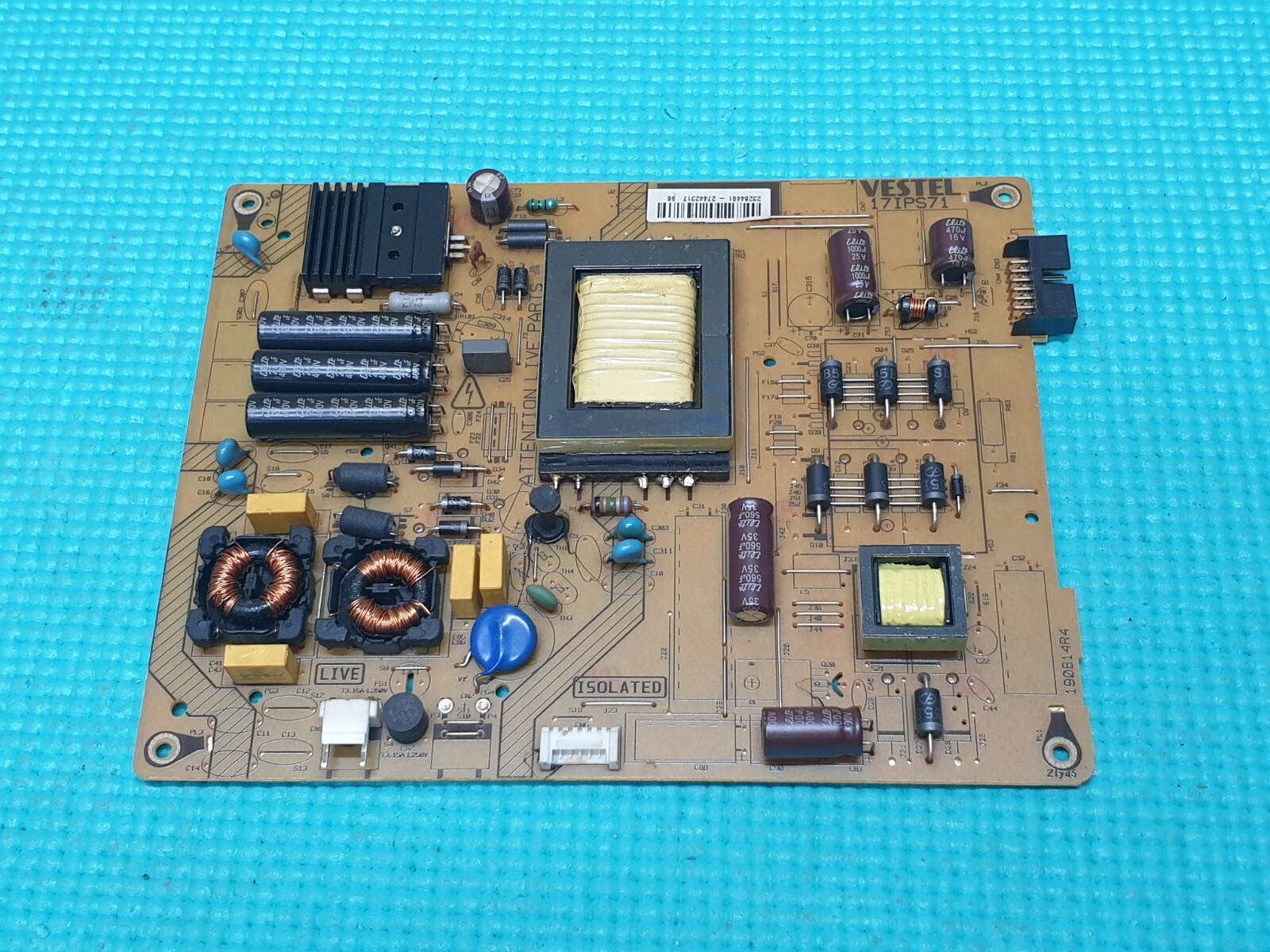 POWER SUPPLY BOARD PSU HITACHI 42HBT42U K 42" LED TV VESTEL 17IPS71 23284491