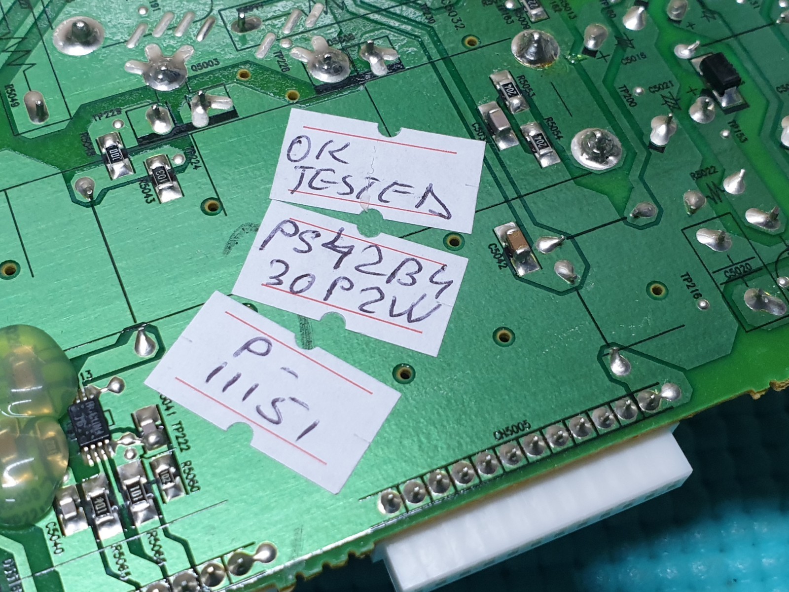 X-MAIN BOARD SAMSUNG PS42B451B2W 42" PLASMA TV LJ41-06613A LJ92-01668A AA1 - Image 5