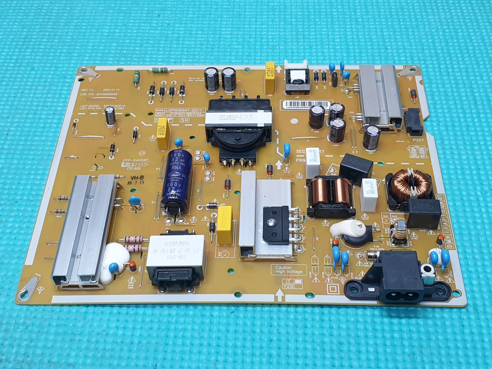 POWER BOARD PSU LG 65UT81006LA 65" LED TV LGP6065AT-22U1 EAY65895568 3PCR03158A