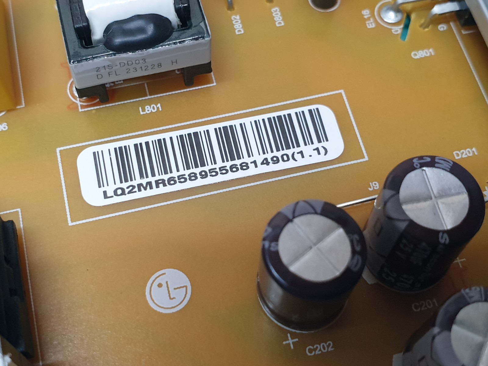 POWER BOARD PSU LG 65UT81006LA 65" LED TV LGP6065AT-22U1 EAY65895568 3PCR03158A - Image 4