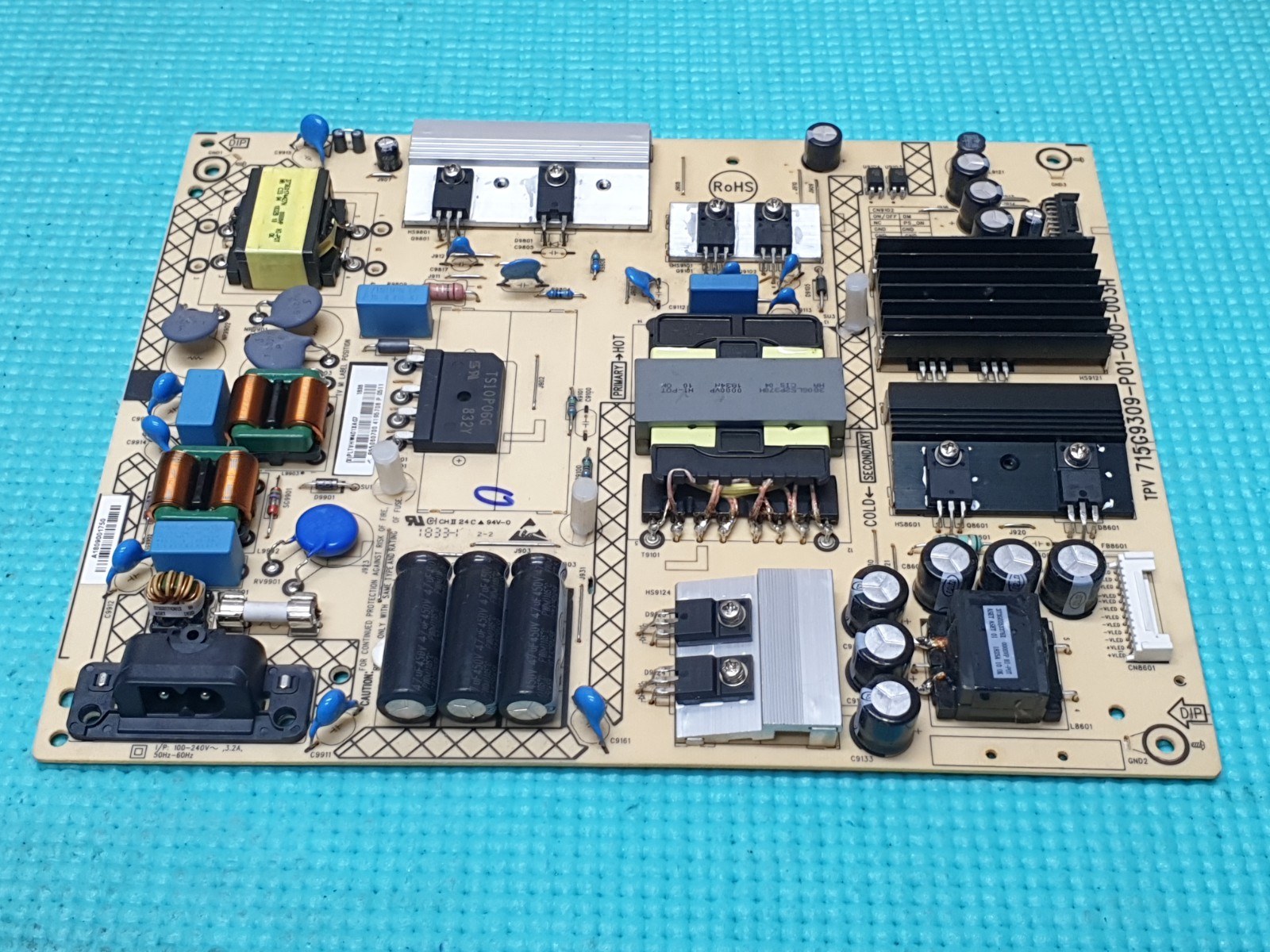 POWER BOARD PSU PHILIPS 55PUS6753/12 LED TV 715G9309-P01-000-003H PLTVHW401XAG7