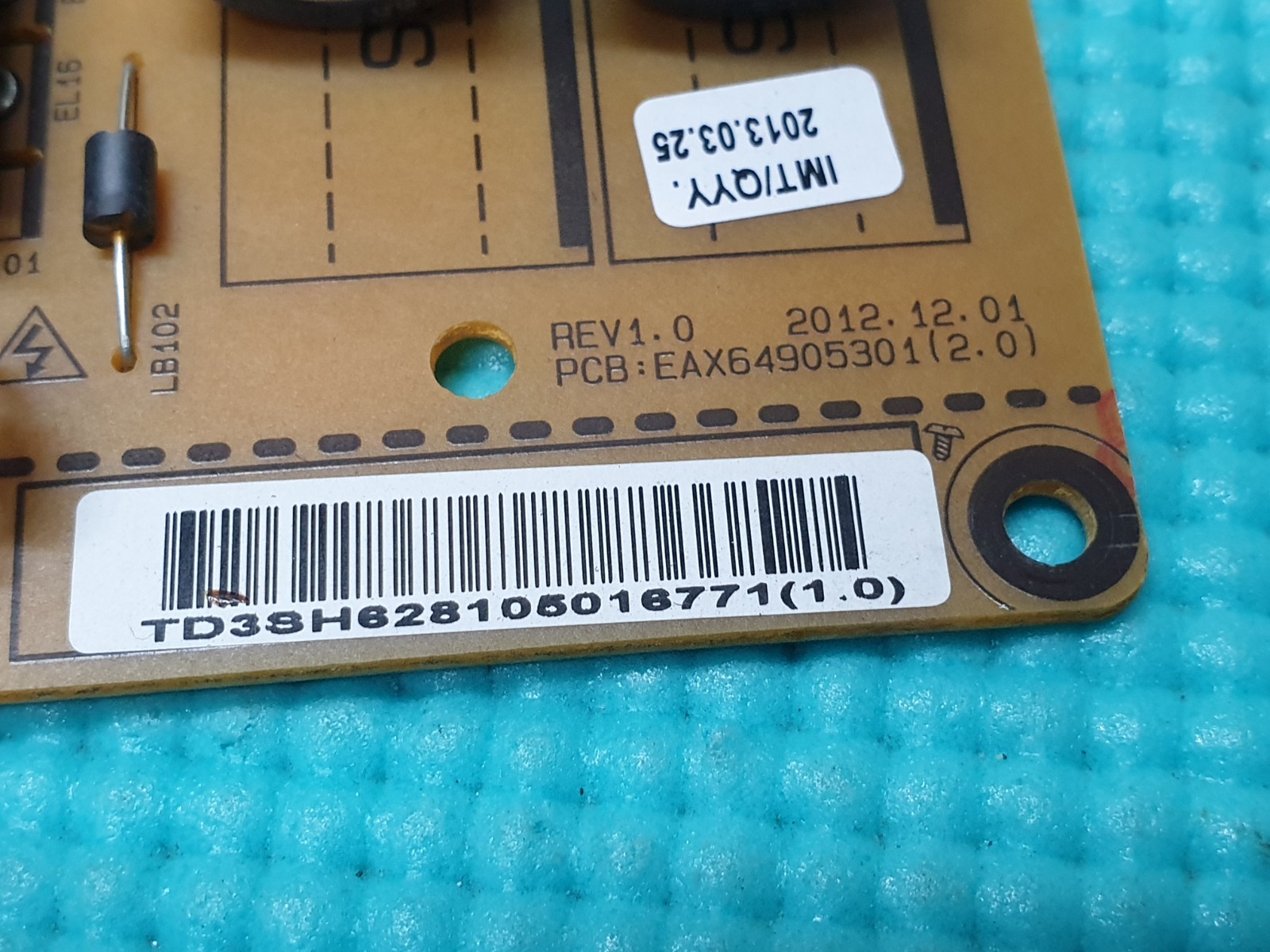 POWER SUPPLY PSU FOR LG 42LN575V LED TV EAX64905301 (2.0) EAY62810601 - Image 2