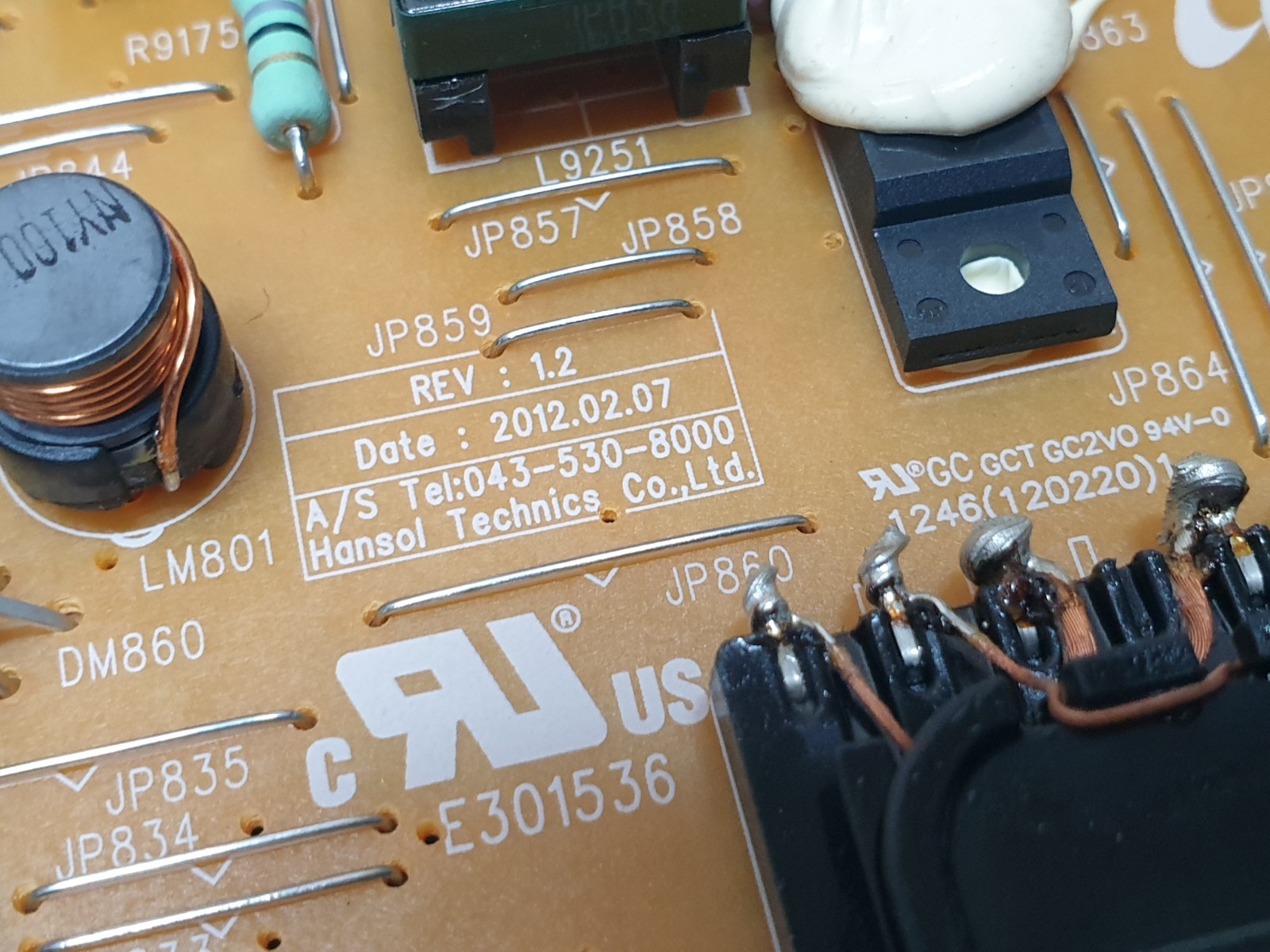 POWER SUPPLY PSU SAMSUNG UE40ES6300U 40" LED TV PD46B1D_CHS BN44-00518B REV:1.2 - Image 3