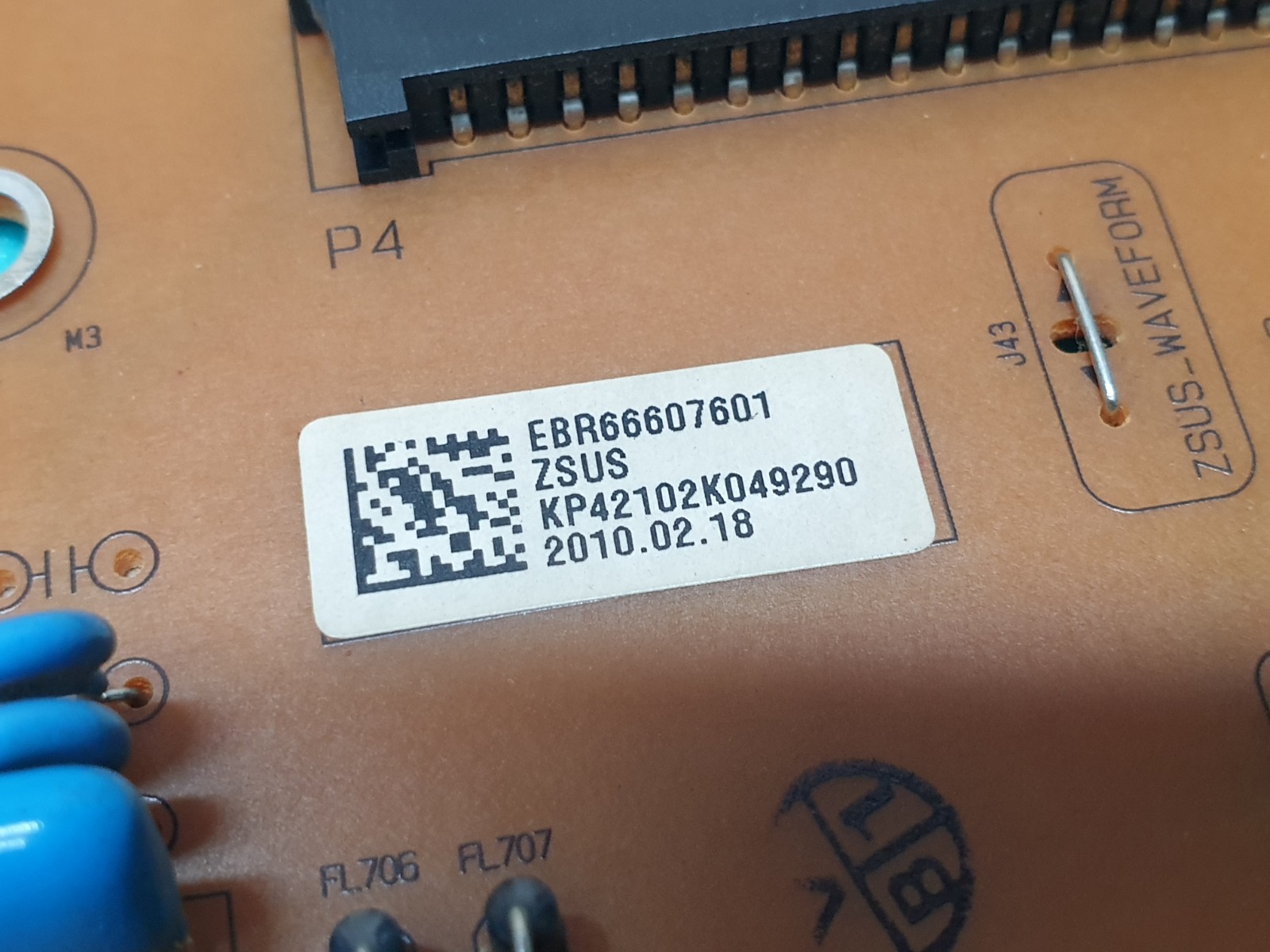 Z-SUS Z-MAIN BOARD LG 42PJ350 42PJ550 42" TV EAX61420601 EBR66607601 - Image 4