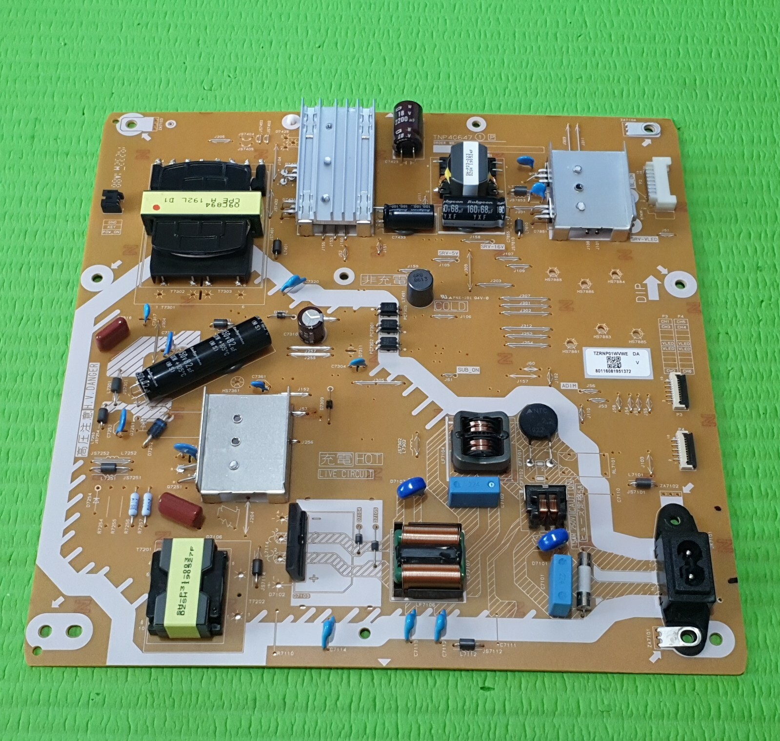 POWER SUPPLY TX-50GX820B TX-50GX700B TX-50GX800B TV TNP4G647 1 P TZRNP01WVWE DA - Image 2