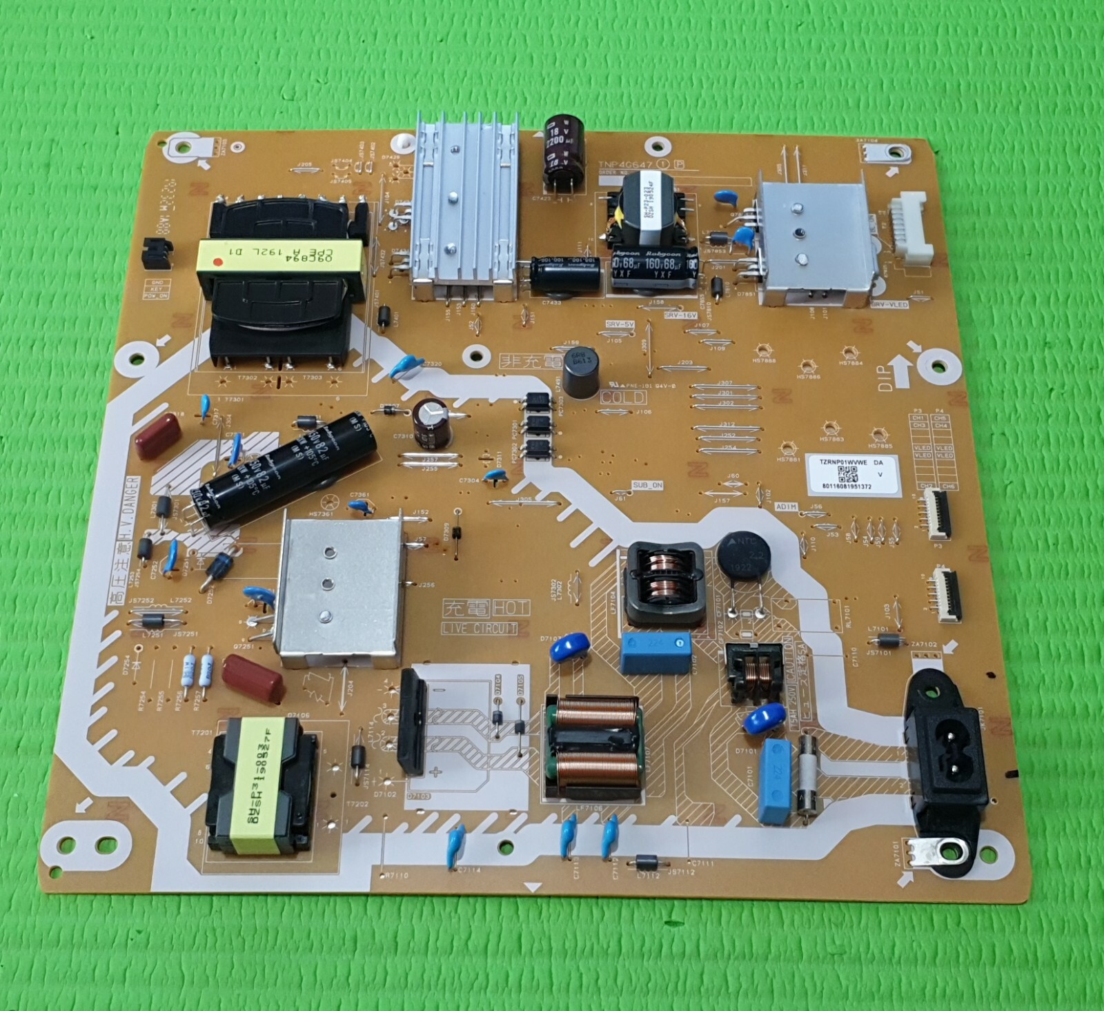 POWER SUPPLY TX-50GX820B TX-50GX700B TX-50GX800B TV TNP4G647 1 P TZRNP01WVWE DA - Image 3