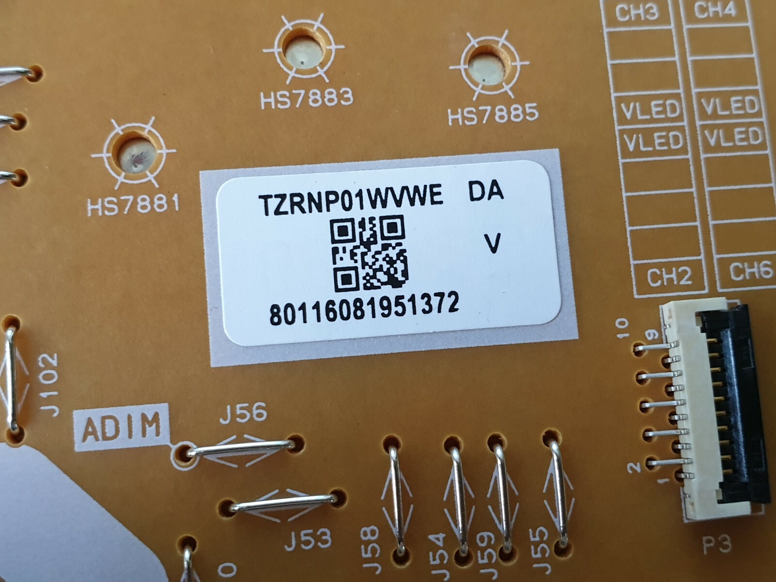 POWER SUPPLY TX-50GX820B TX-50GX700B TX-50GX800B TV TNP4G647 1 P TZRNP01WVWE DA - Image 4