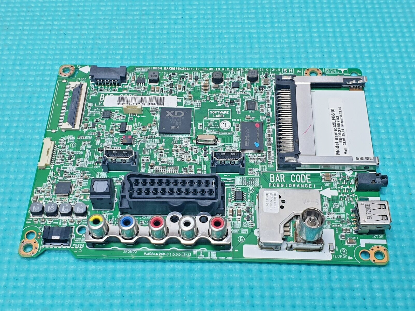 MAIN AV BOARD MB LG 42LF5610 42" LED TV EAX66164204 EBT63765702 SCREEN:LC420DUE
