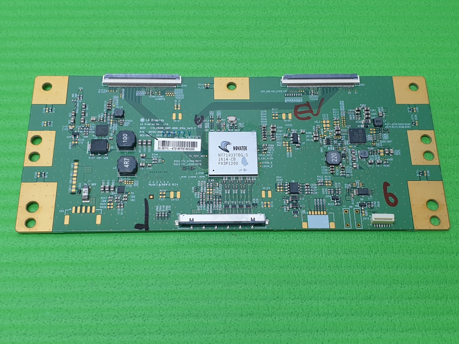 TCON LVDS BOARD FOR SONY KD-55XD8005 55" LED TV 6871L-4731A 6870C-0598A