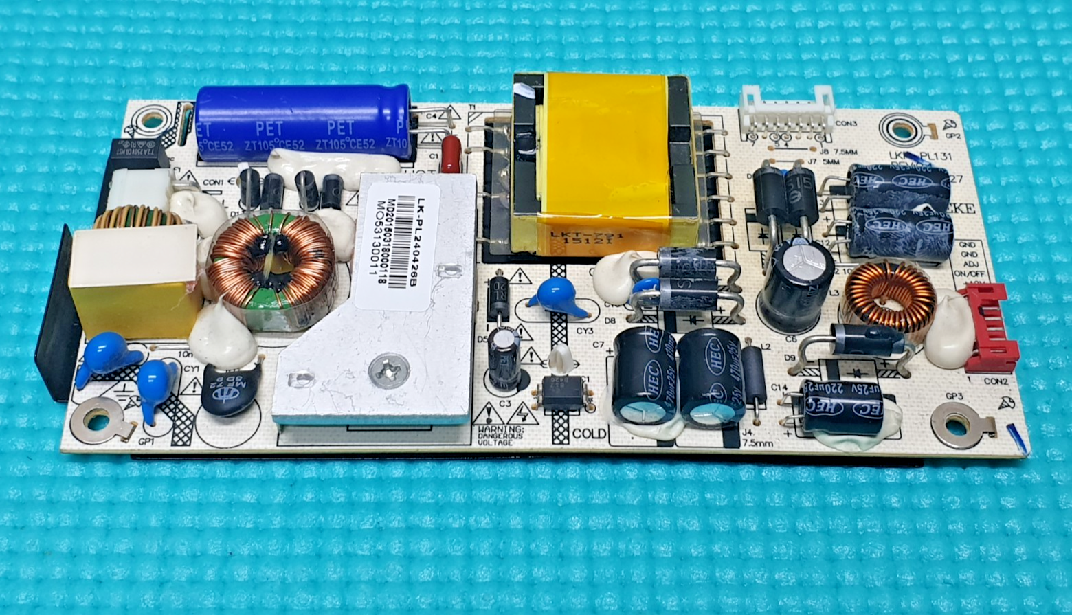 POWER SUPPLY PSU TECHNIKA 24E21B-FHD 24" LED TV LK-PL240426B LKR-PL131 REV:0.4 - Image 2