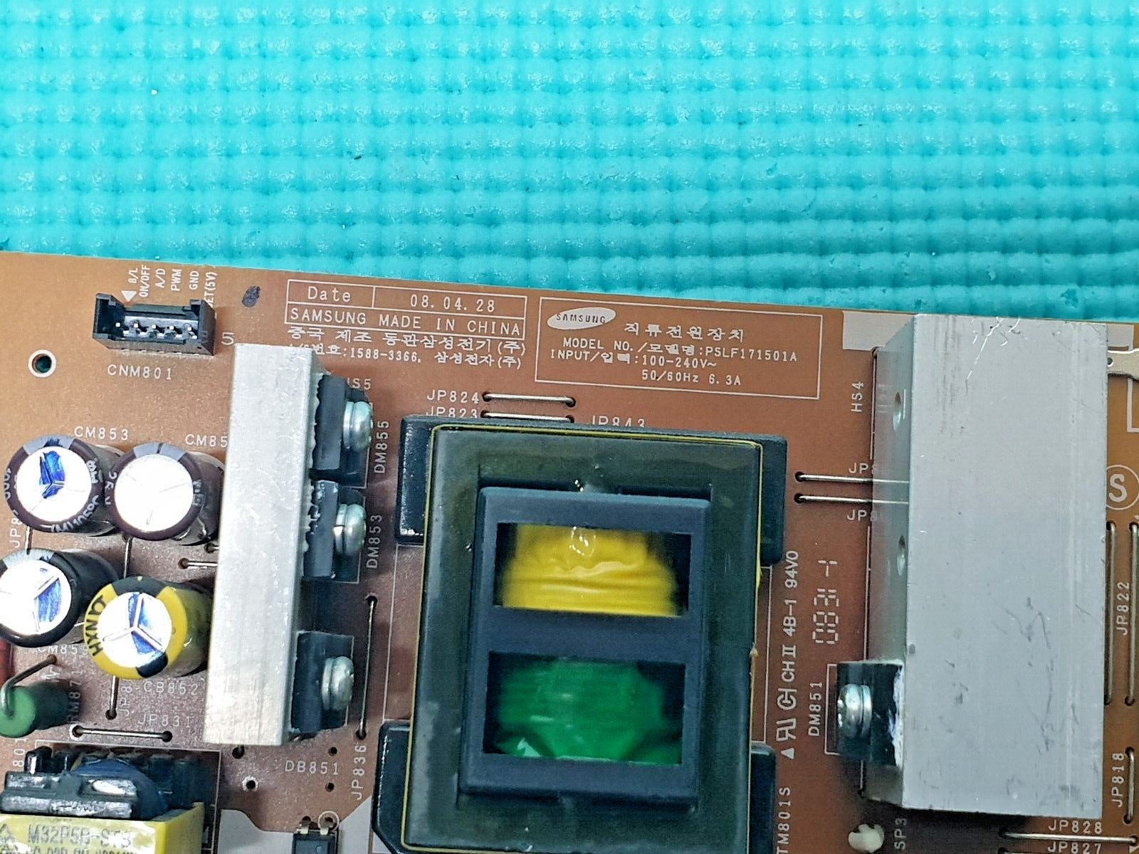 POWER SUPPLY FOR SAMSUNG LE32A457C1D 32" LCD TV BN44-00209A REV1.2 PSLF 171501A - Image 2