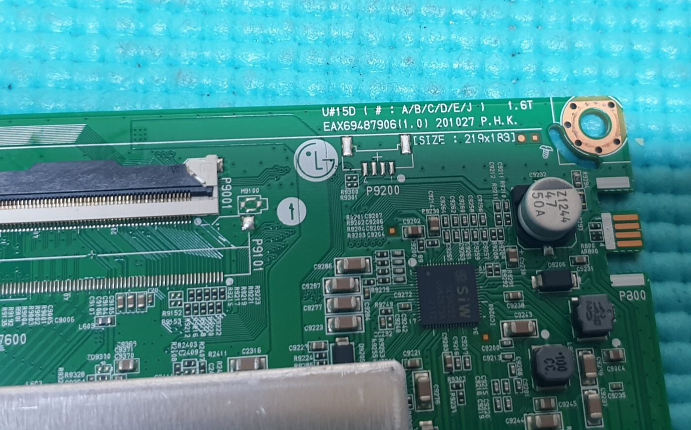MAIN AV BOARD MB LG 43UP77006LB TV EAX69487906(1.0) EBT66805802 SCREEN:HC430DQG - Image 2
