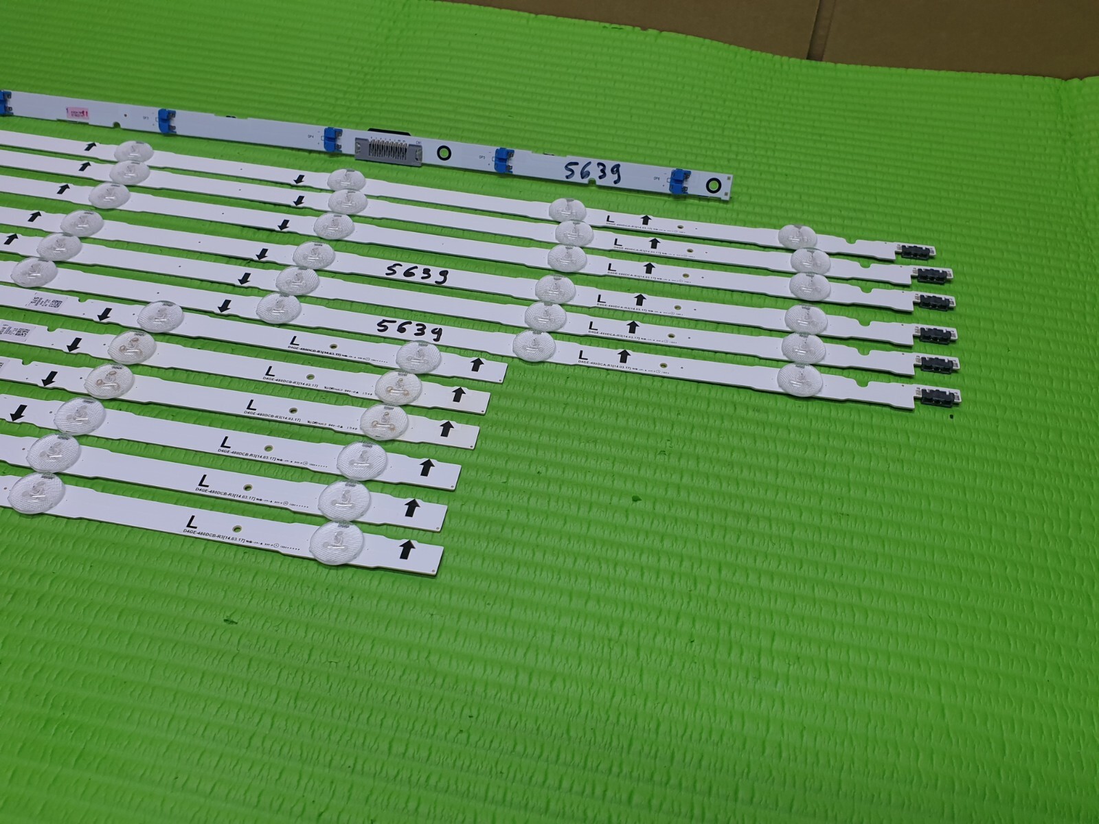 FULL LED BACK LIGHT ARRAY SET UE48J5510AK TV D4GE-480DCB-R3 30454A CY-GJ048BGLV5 - Image 2