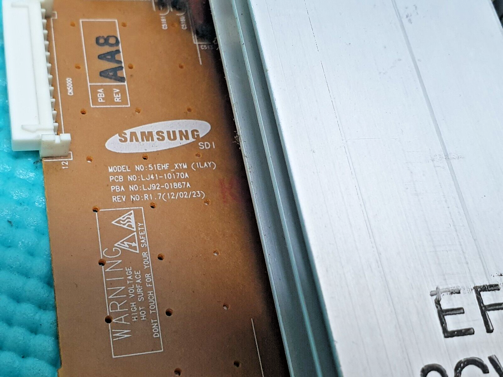 YSUS BOARD FOR SAMSUNG PS51E6500 51" PLASMA TV 51EHF_XYM LJ41-10170A LJ92-01867A - Image 4