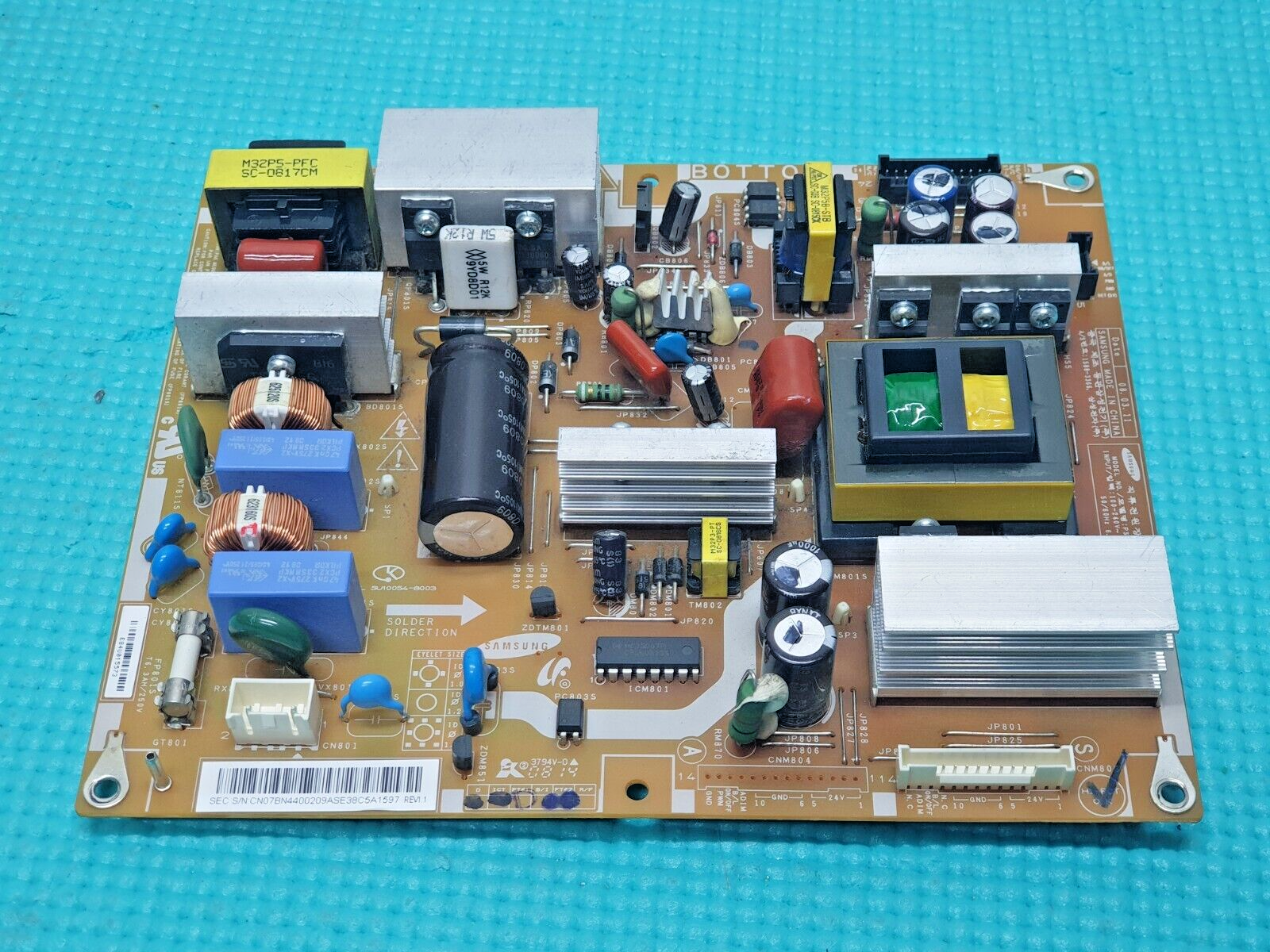 POWER SUPPLY FOR SAMSUNG LE32A457C1D 32" LCD TV BN44-00209A REV1.2 PSLF 171501A