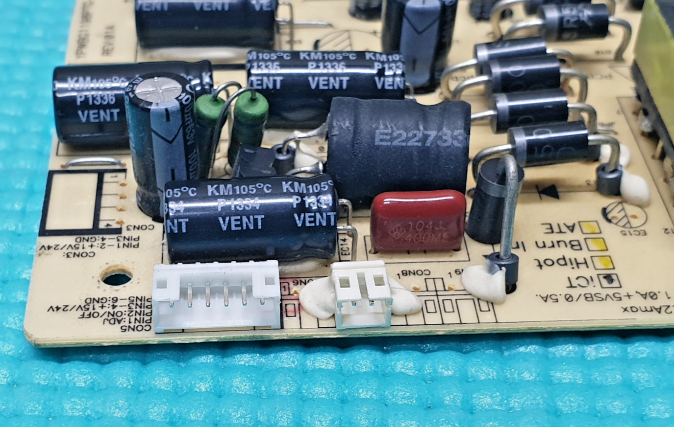POWER SUPPLY PSU LOGIK L32HED13A TV YPWBG1198PTG REV:01A E181900(C) Y1AP3A1105T - Image 3