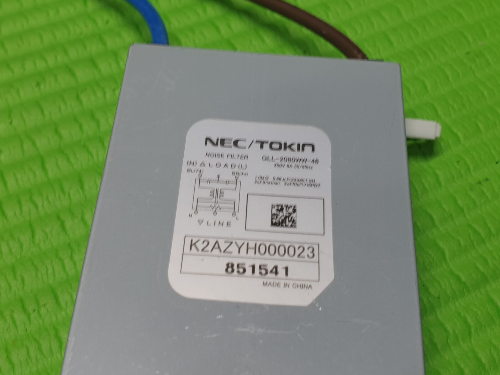 AC POWER PLUG NOISE FILTER FR PANASONIC TX-P46ST30B TV GGL-208WW-46 K2AZYH000023 - Image 4