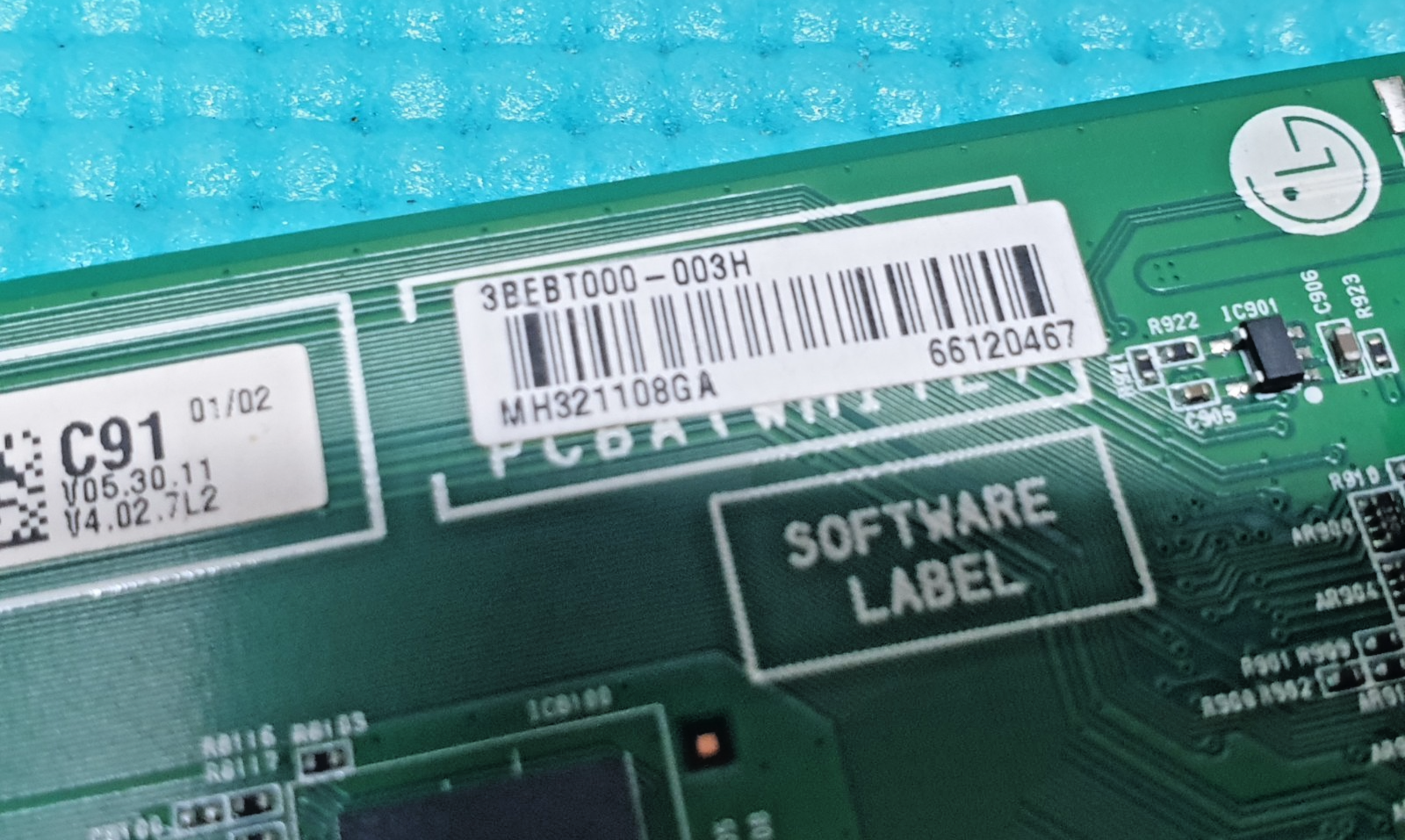 MAIN AV BOARD MB LG 43LM6300PLA LED TV EAX68167603 EBT66120467 SCREEN:PT430CT02 - Image 4
