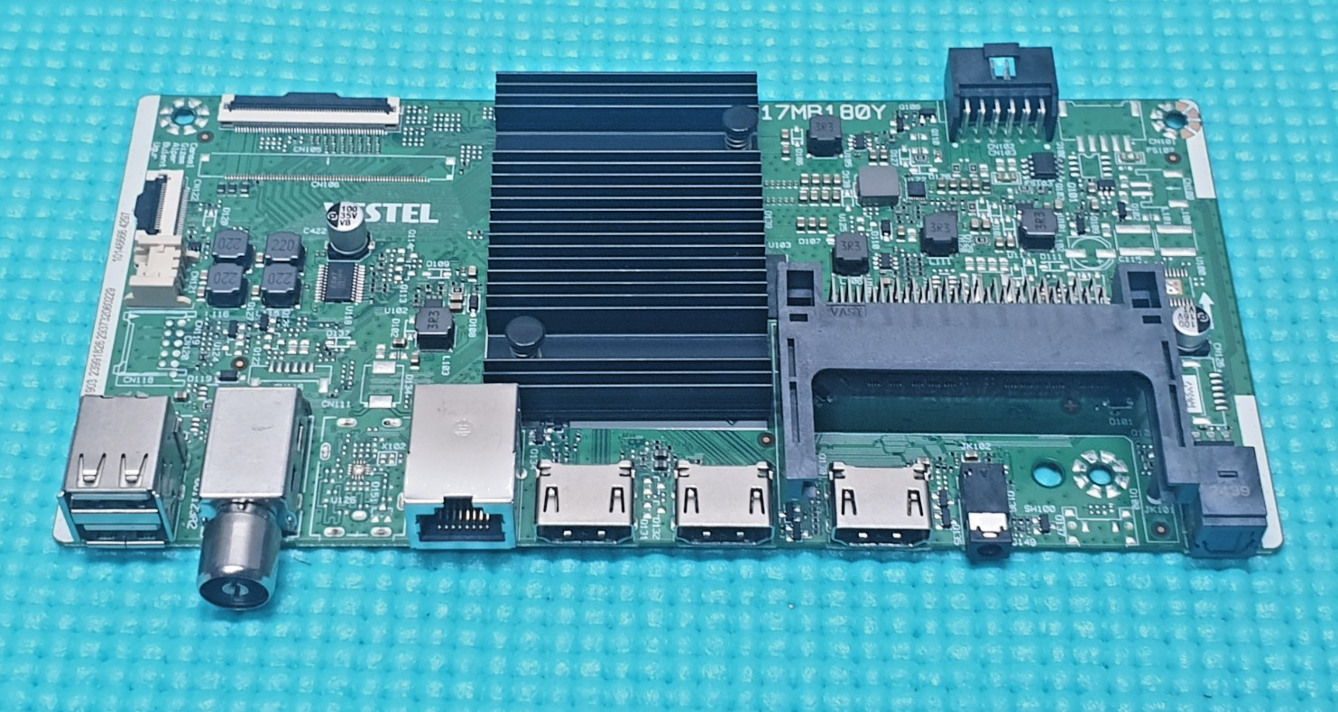 MAIN AV BOARD MB TECHWOOD 50A011UHDF LED TV 17MB180Y 23991826 SCREEN:HF500QUB