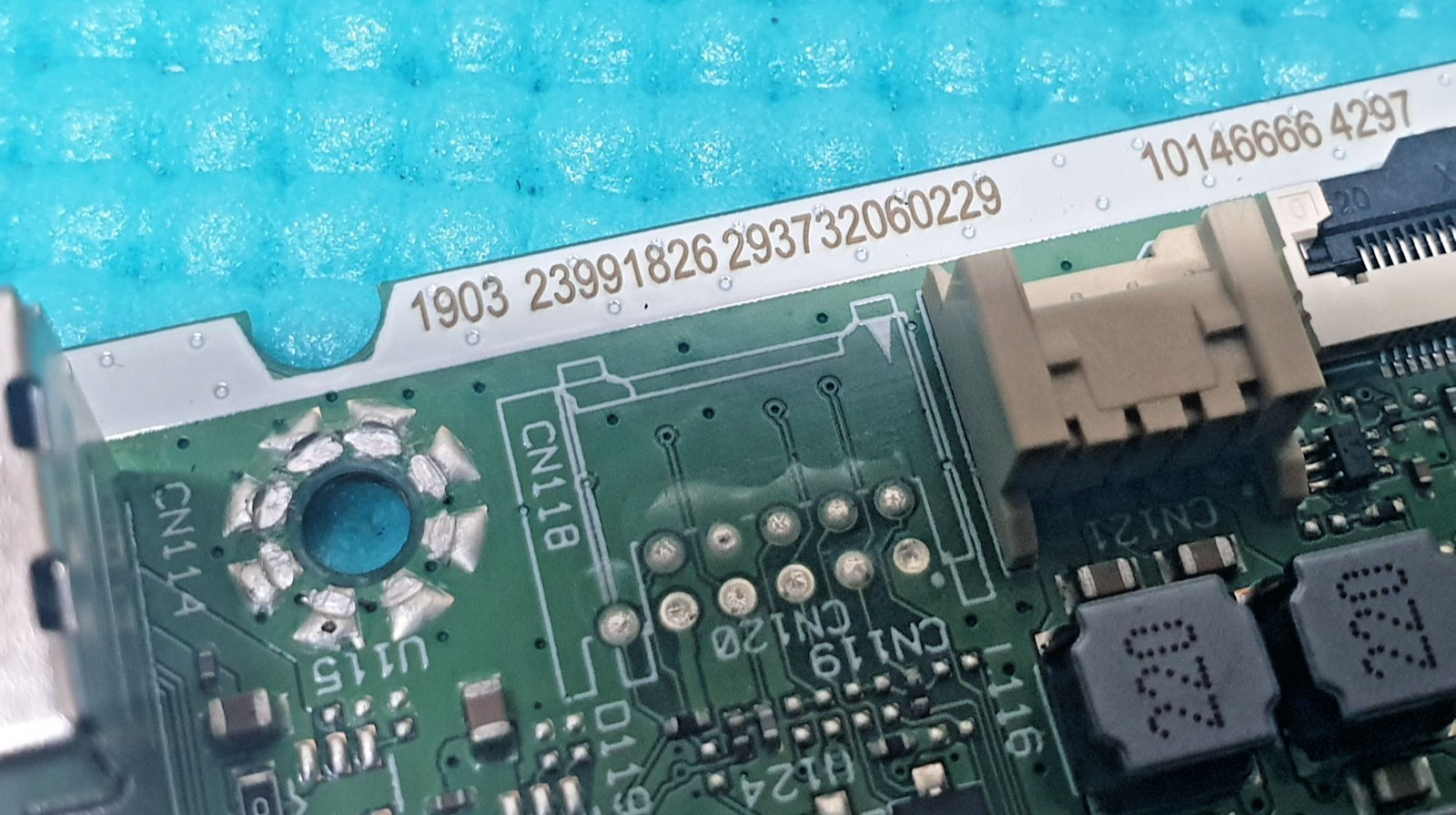 MAIN AV BOARD MB TECHWOOD 50A011UHDF LED TV 17MB180Y 23991826 SCREEN:HF500QUB - Image 3