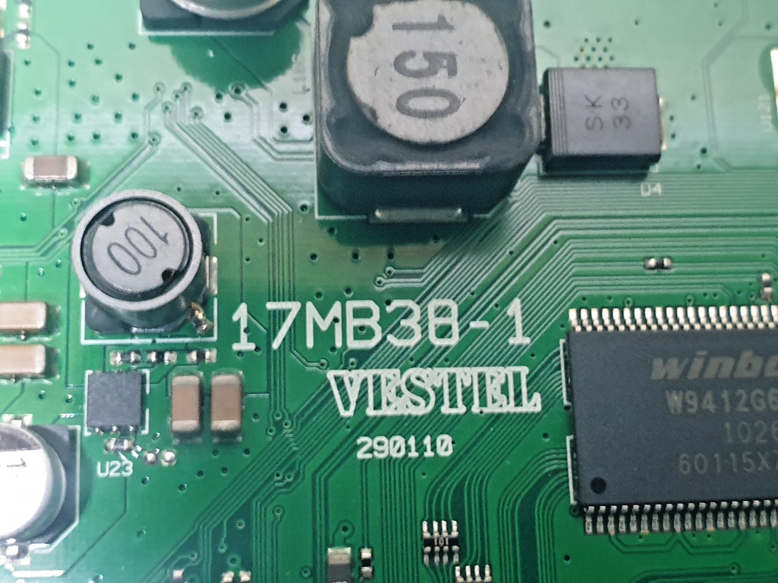 MAIN BOARD MB DIGIHOME 32841HDT2 32" LCD TV 17MB38-1 20499682 SCREEN:LTA320AP06 - Image 2