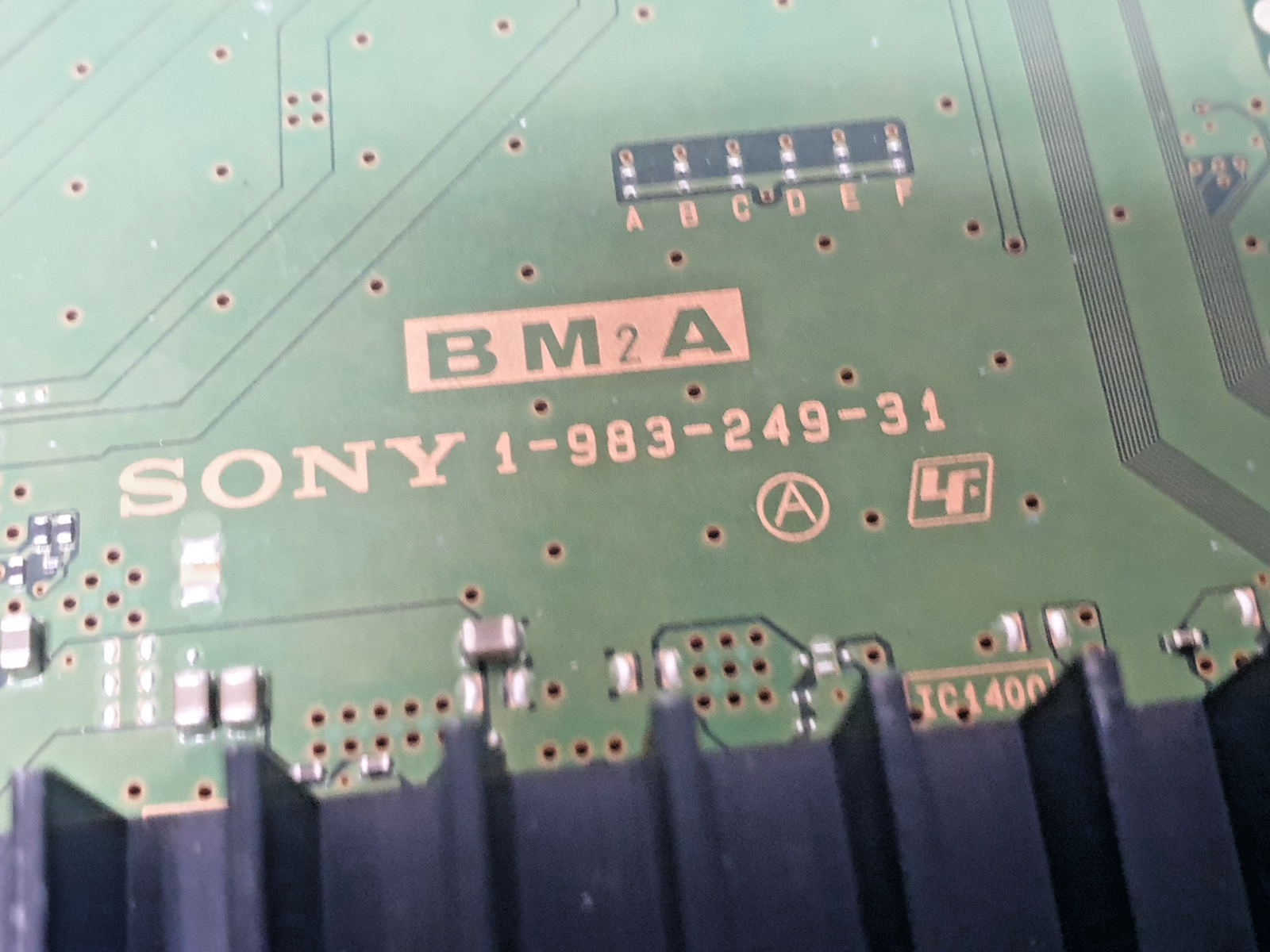 MAIN AV BOARD MB SONY KD-55XF9005 LED TV 1-983-249-31 YA03032AB SCREE:LMY550FF04 - Image 2