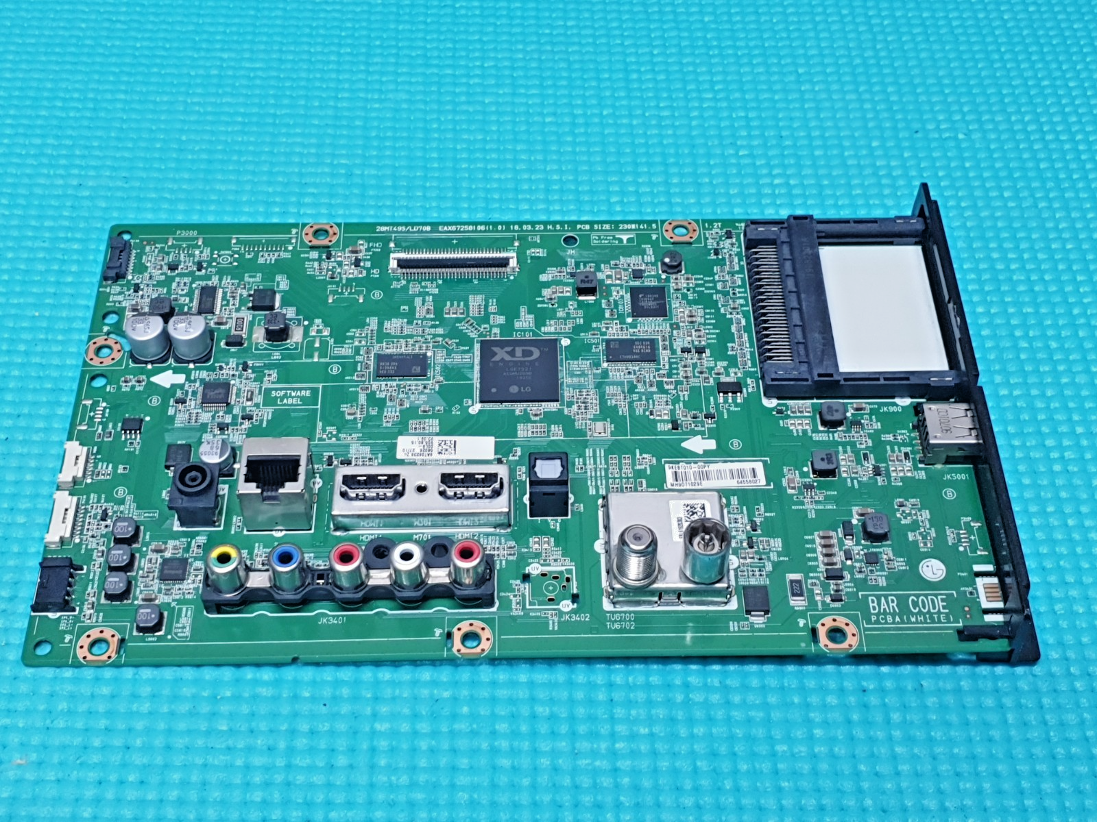 MAIN AV BOARD MB LG 24TL510S-PZ TV EAX672581 06(1.0) EBT64558027 SCREEN:V236BJ1 - Image 2
