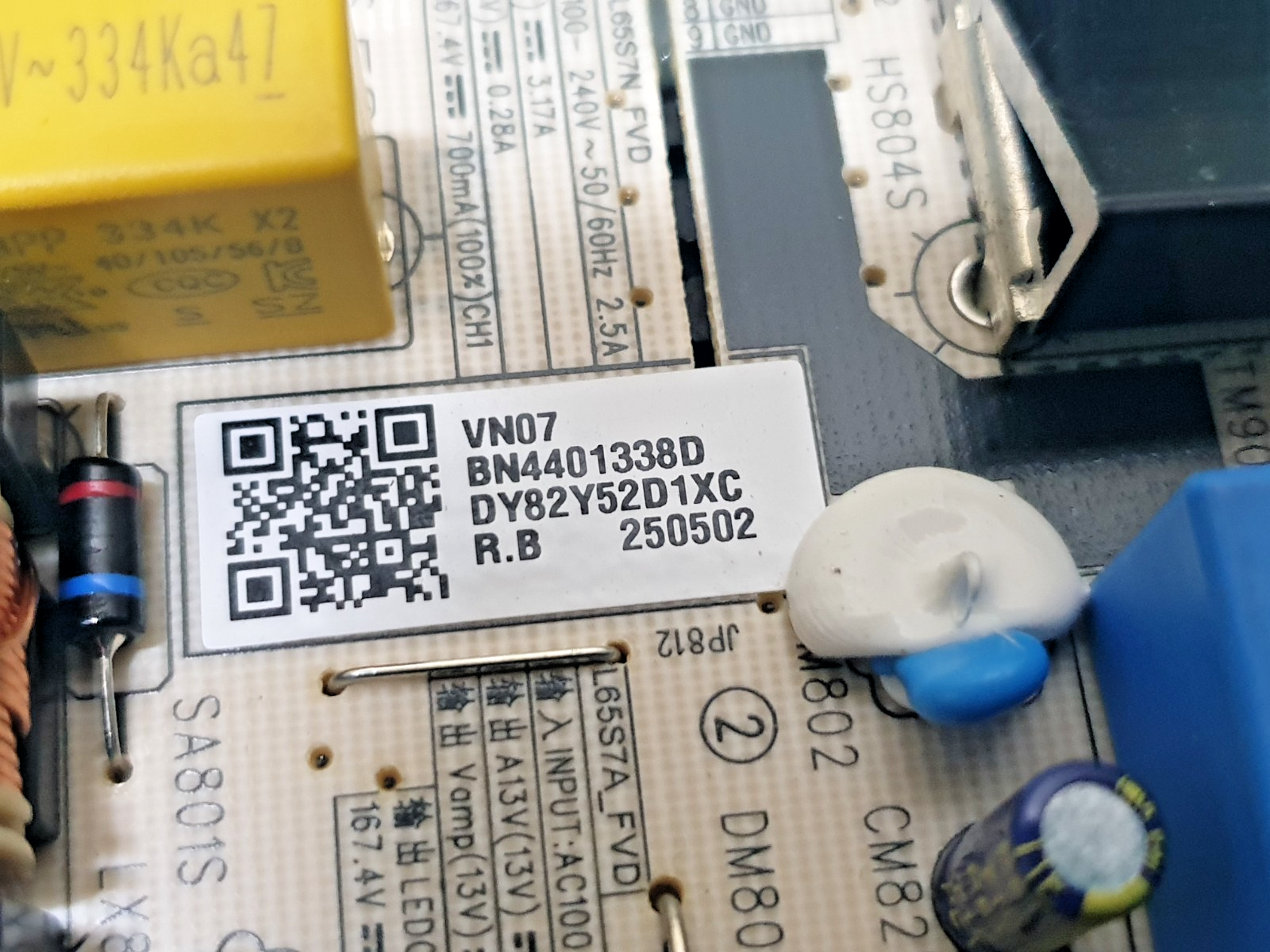 POWER SUPPLY PSU SAMSUNG UE65U7000FK UE65U8020FK LED TV L65S7_FVD BN44-01338D - Image 3