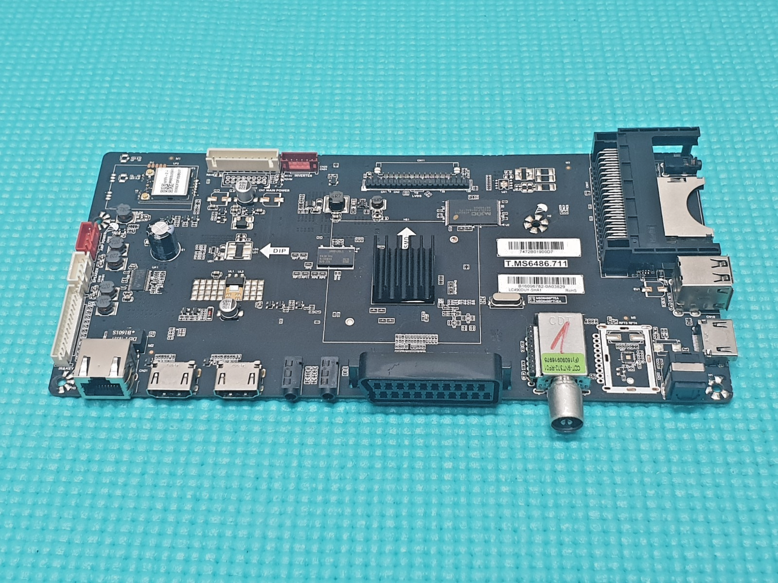 MAIN AV BOARD MB SHARP LC-49CFG6007K 49" LED TV T.MS6486.711 SCREEN:LC490DUY