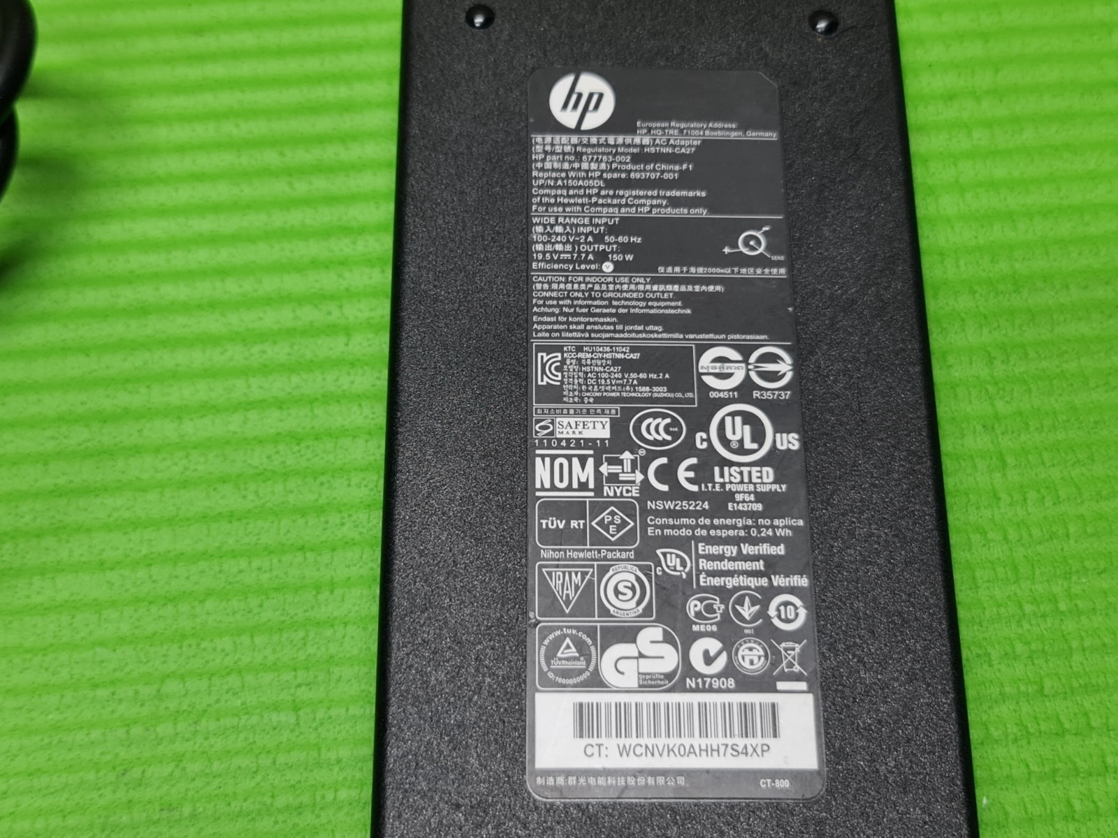 ORIGINAL GENUINE AC POWER SUPPLY CHARGER ADAPTER USB PIN 19.5V 7.7A 150W FOR HP - Image 4