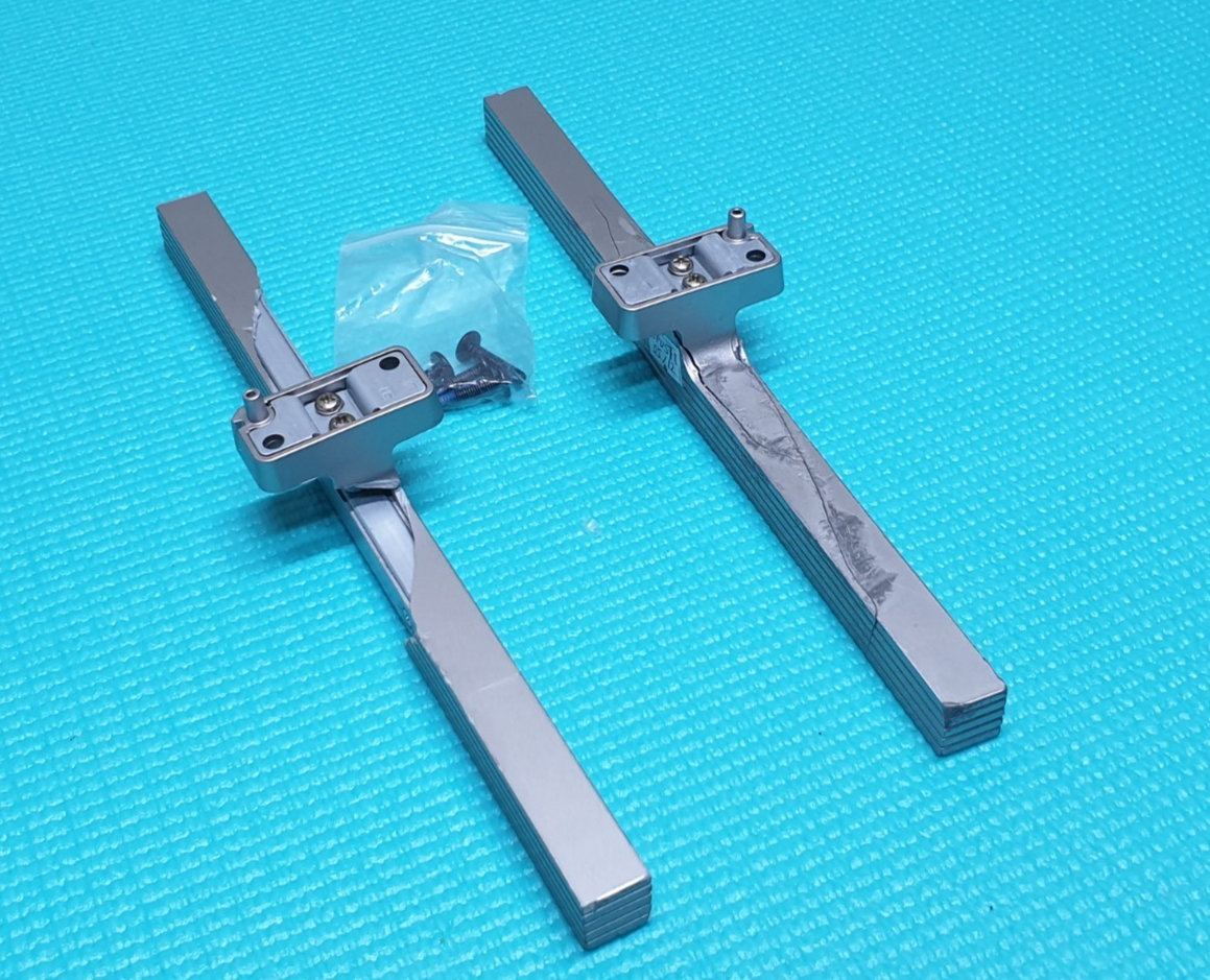 COMPLETE ORIGINAL BASE STAND FEET PHILIPS 65PUS7805/12 65PUS7855/12 TV + SCREWS - Image 2