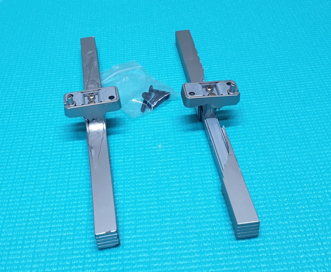 COMPLETE ORIGINAL BASE STAND FEET PHILIPS 65PUS7805/12 65PUS7855/12 TV + SCREWS - Image 3