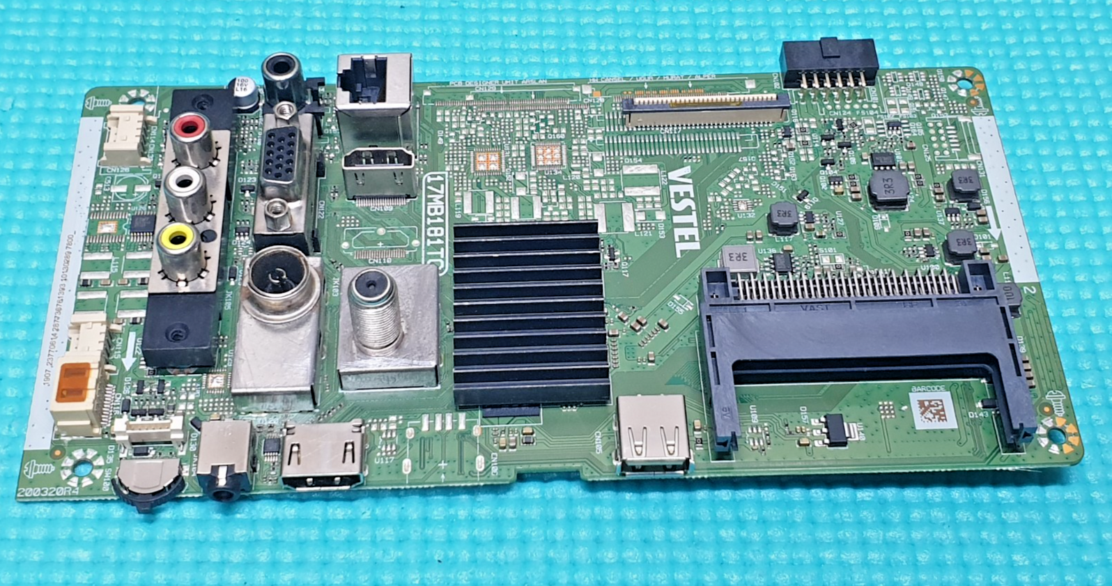 MAIN AV BOARD MB TOSHIBA 24WK3C63DB LED TV 17MB181TC 23770614 SCREEN:PT236AT02