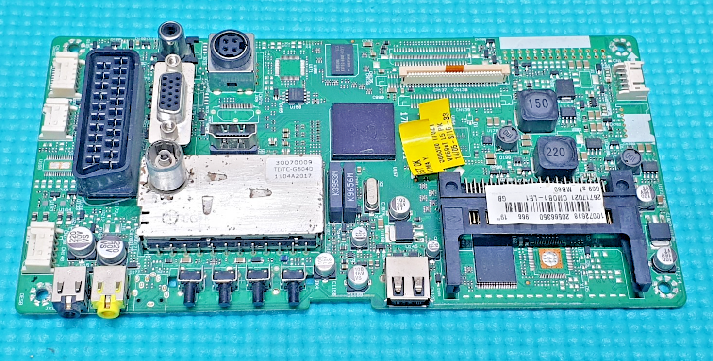 MAIN AV BOARD MB LINSAR 19LED905T 19" LED TV 26717021 20566350 SCREEN:V185B1 - Image 2