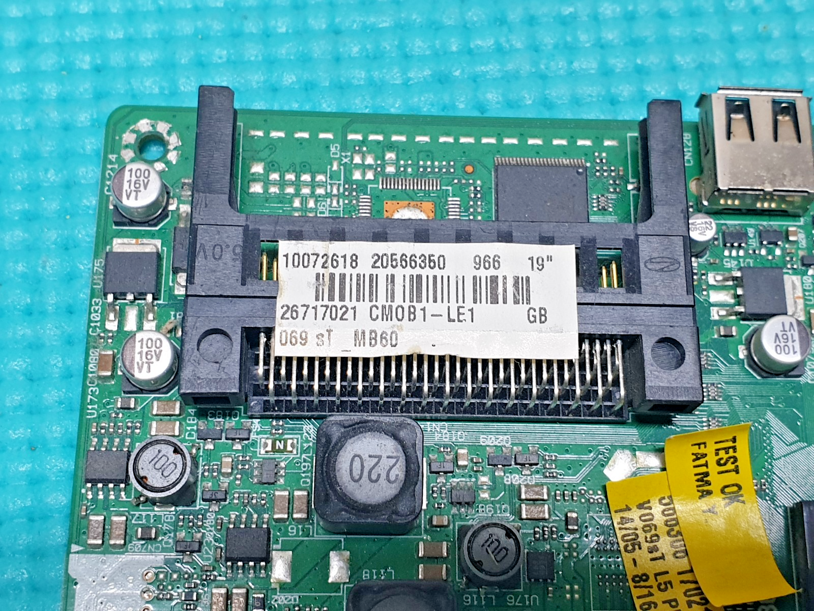 MAIN AV BOARD MB LINSAR 19LED905T 19" LED TV 26717021 20566350 SCREEN:V185B1 - Image 3
