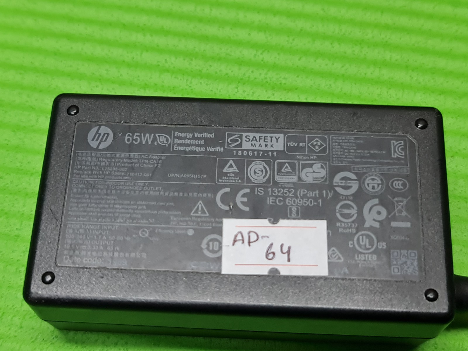 ORIGINAL GENUINE AC POWER SUPPLY CHARGER ADAPTER ROUND PIN HP 19.5V 3.33A 65W - Image 4
