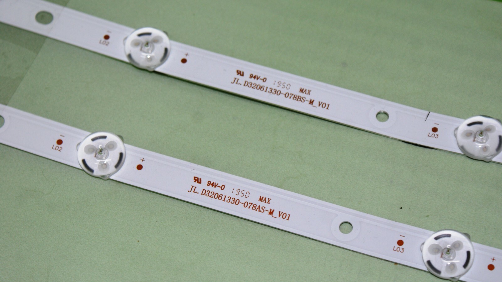FULL LED BACKLIGHT STRIP SET FOR DLED32HDSB POLAROID P32FPA0119A 32" LED TV - Image 2