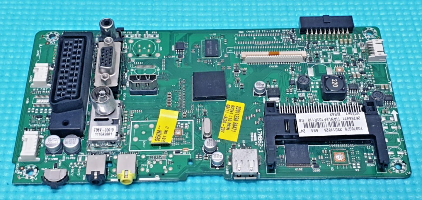 MAIN AV BOARD MB TECHWOOD LED24916DVDFHD 24" TV 17MB62-1 23011325 SCREEN:V236K1 - Image 2