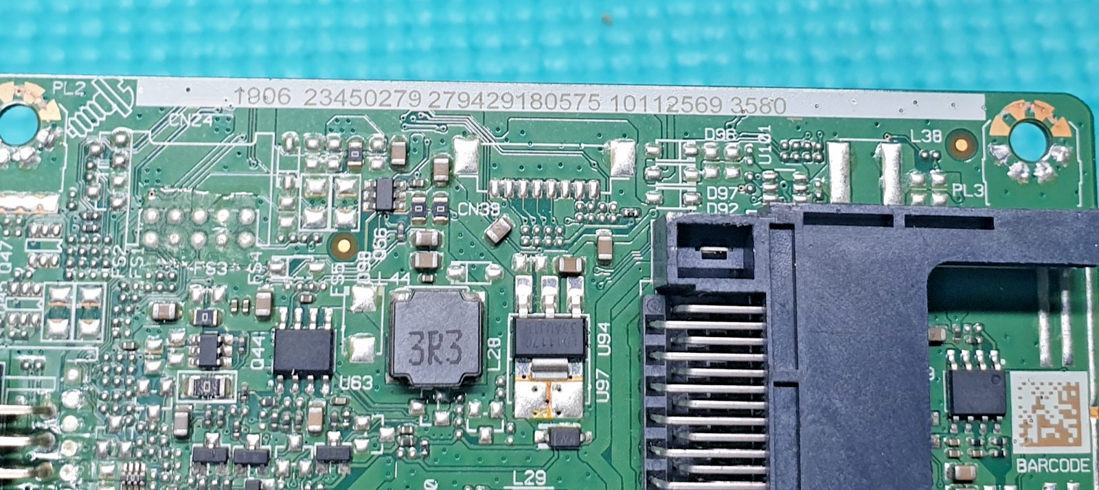 MAIN AV BOARD MB ORIGNAL TOSHIBA 24SW763DB TV 17MB110 23450279 SCREEN:V236BJ1 - Image 4