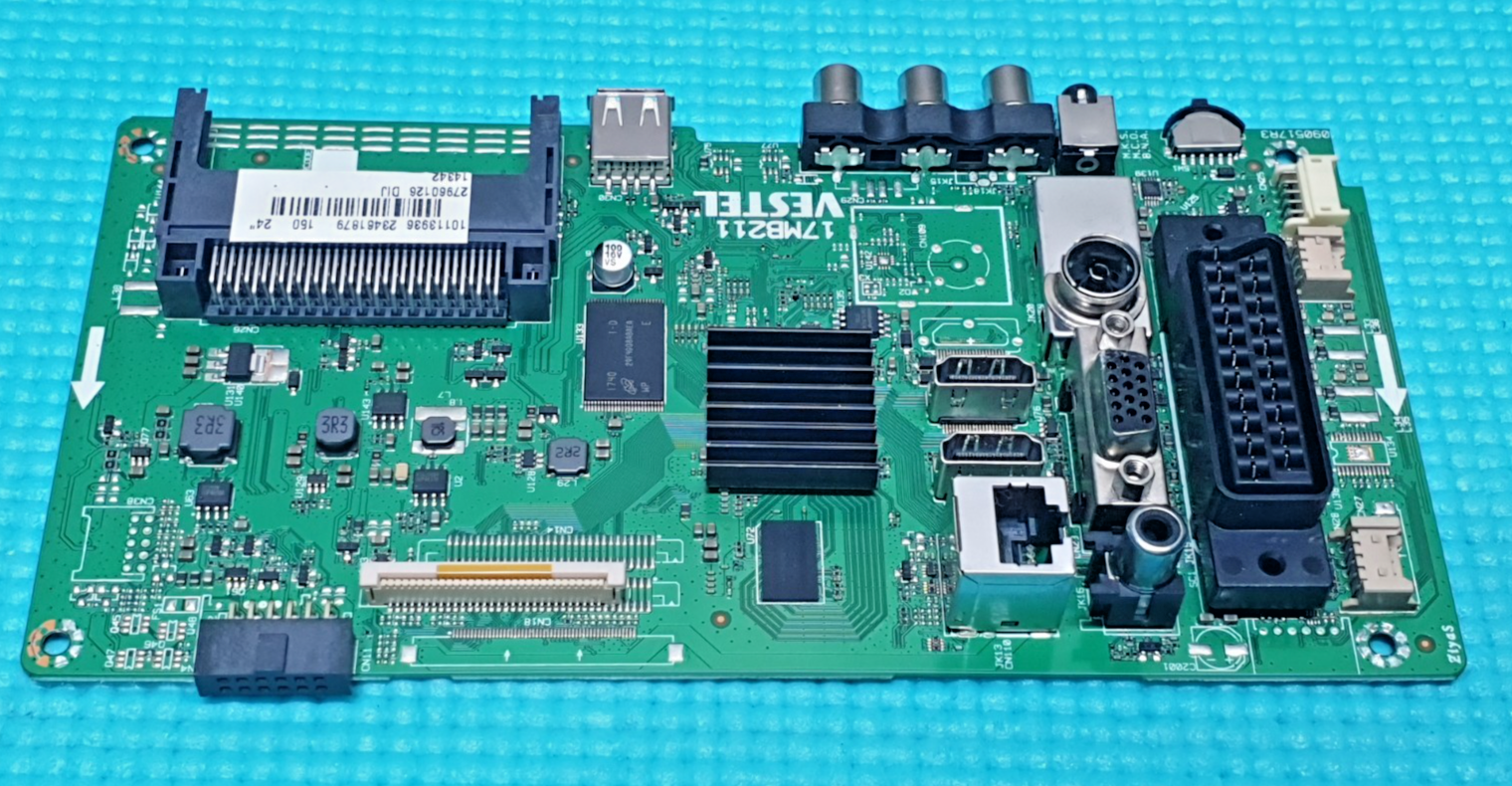 MAIN AV BOARD MB ORIGNAL JVC LT-24C660(D) LED TV 17MB211 23450279 SCREEN:V236BJ1 - Image 2