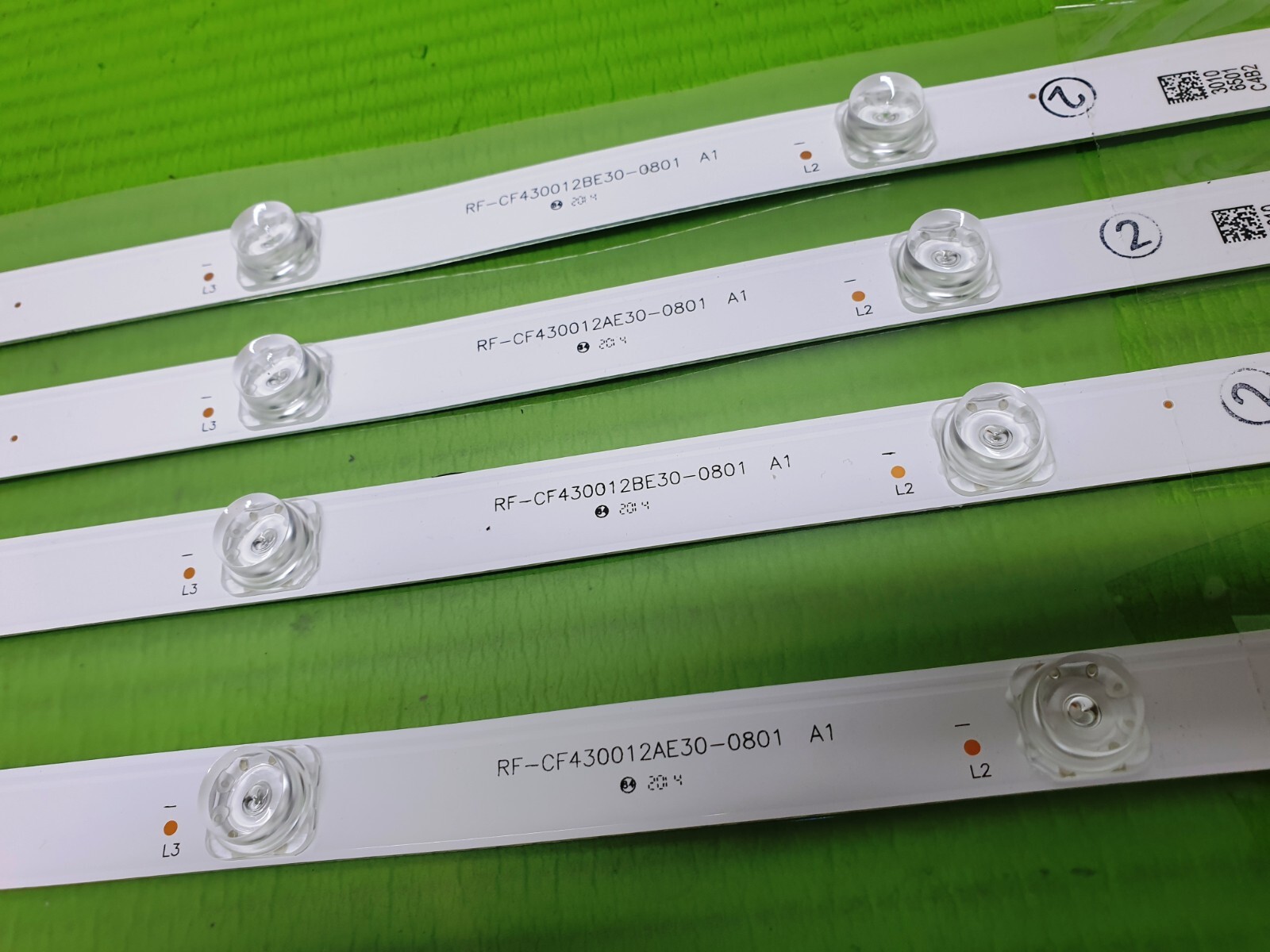 FULL LED BACKLIGHT SET FOR TOSHIBA 43UK4B63DB 43" LED TV RF-CF430012AE30-0801 - Image 3