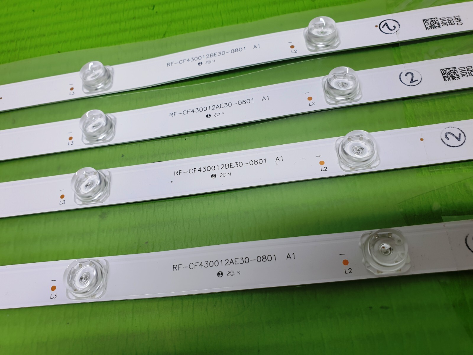 FULL LED BACKLIGHT SET FOR TOSHIBA 43UK4B63DB 43" LED TV RF-CF430012AE30-0801 - Image 4