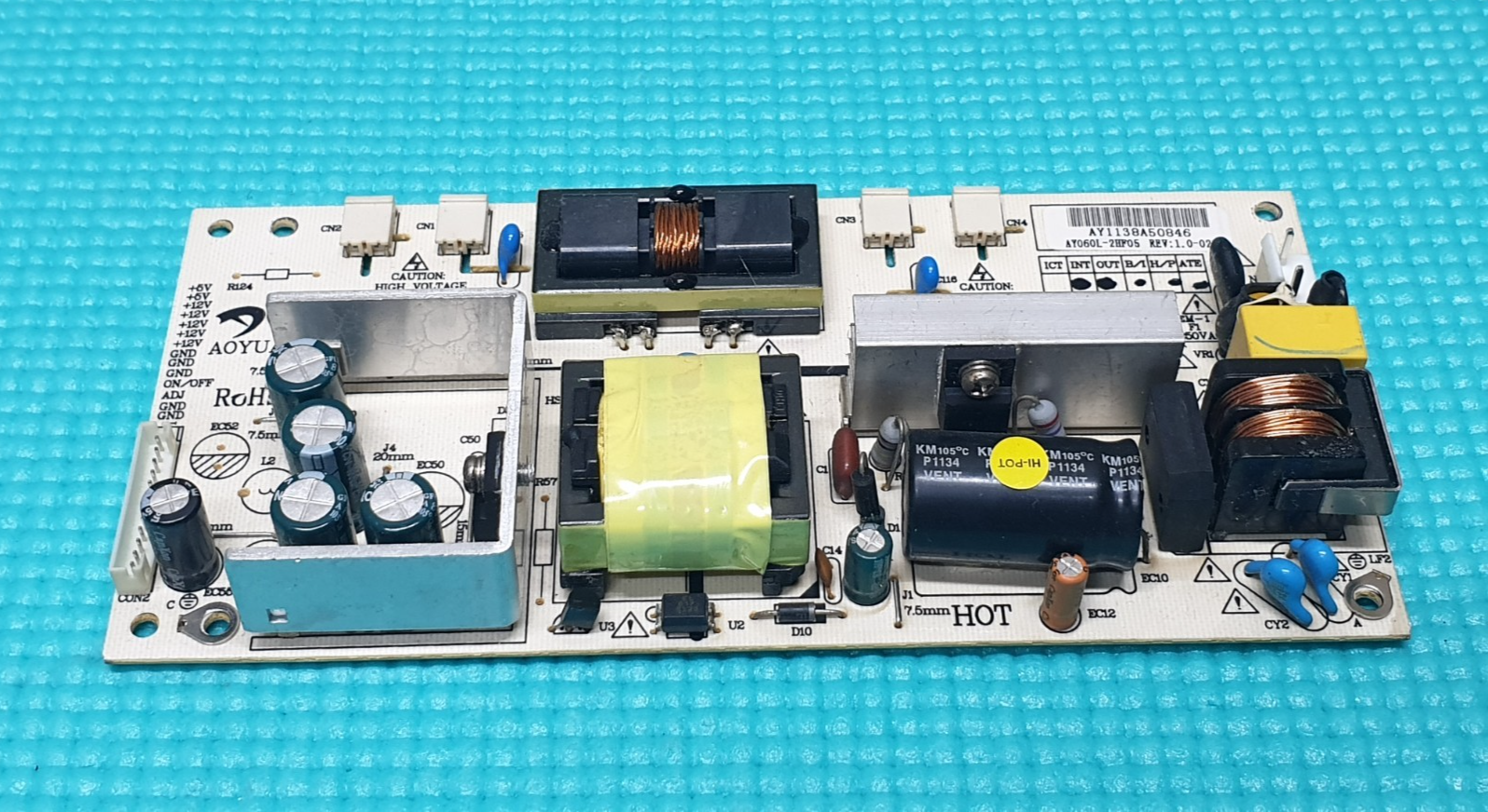 POWER SUPPLY PSU FOR GOODMANS LD2412F2 24" LED TV AY060L-2HF05 REV:1.0 - Image 2