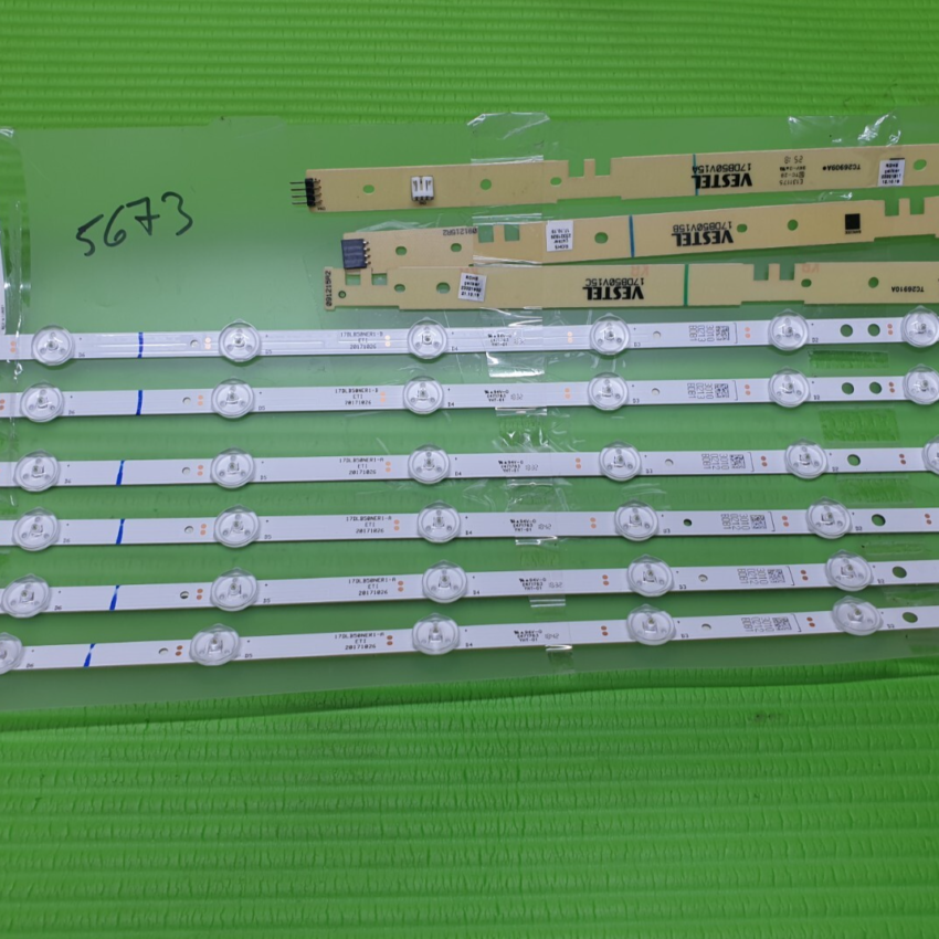 FULL LED BACK LIGHT ARRAY SET TOSHIBA 50VL5A63DB TV 17DLB50NER1-A 17DLB50NER1-B